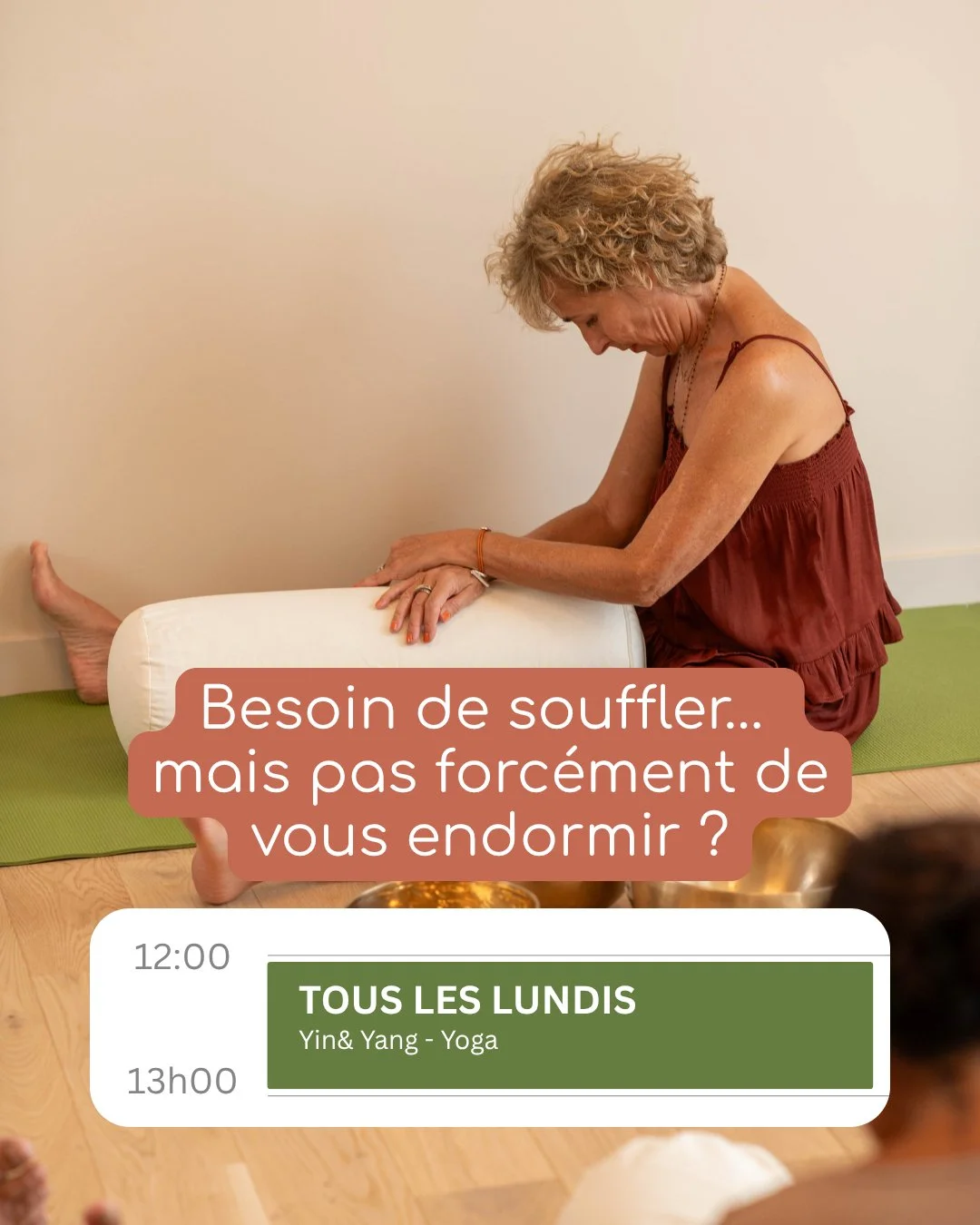 YIN &amp; YANG YOGA
Besoin de souffler&hellip; mais pas forc&eacute;ment de vous endormir ?

Le Yin &amp; Yang Yoga joue justement avec cet &eacute;quilibre. Une pratique qui alterne des moments plus dynamiques, pour remettre le corps en mouvement, e