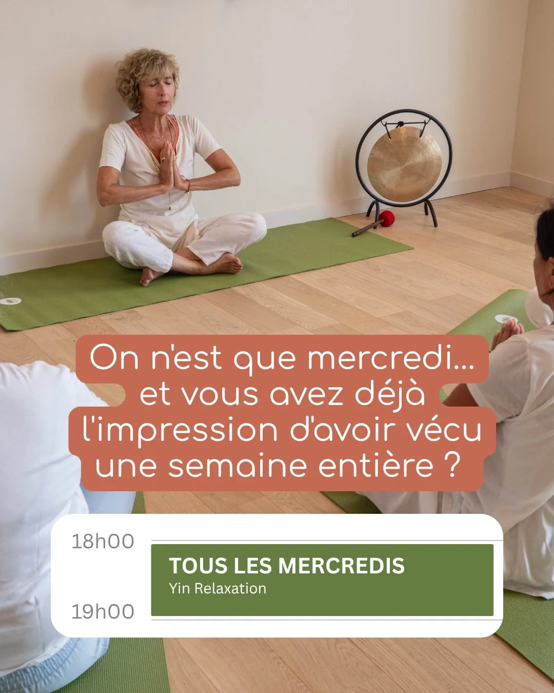 YIN RELAXATION

On n&rsquo;est que mercredi&hellip; et vous avez d&eacute;j&agrave; l&rsquo;impression d&rsquo;avoir v&eacute;cu une semaine enti&egrave;re ?
Entre les rendez-vous, les choses &agrave; g&eacute;rer, les impr&eacute;vus et cette petite