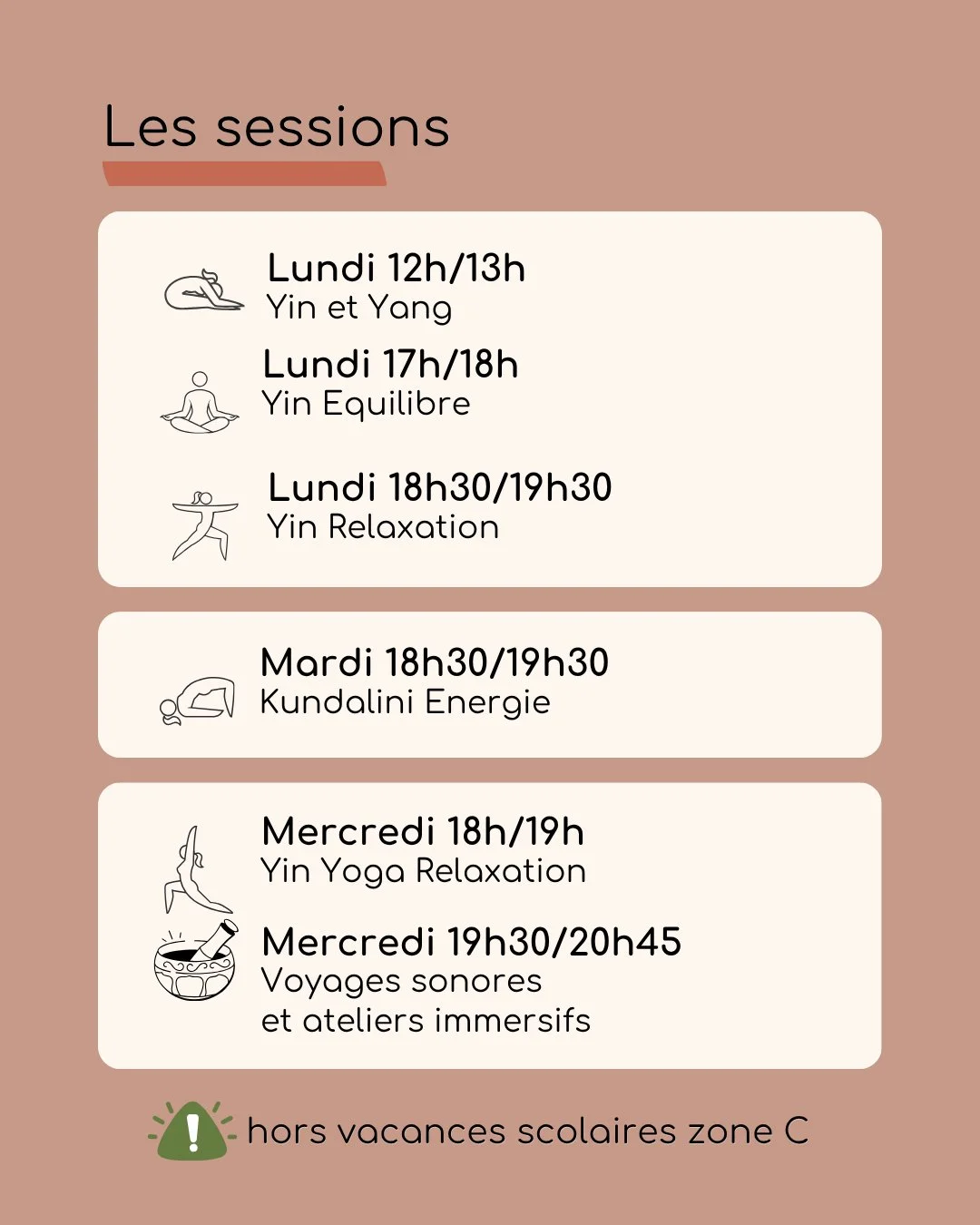 Et si votre semaine avait, elle aussi, son moment pour souffler ? 🌿

Chez HappyMe, chaque s&eacute;ance a sa propre intention. &Agrave; vous de choisir celle qui correspond le mieux &agrave; votre &eacute;nergie et &agrave; vos besoins du moment.

L