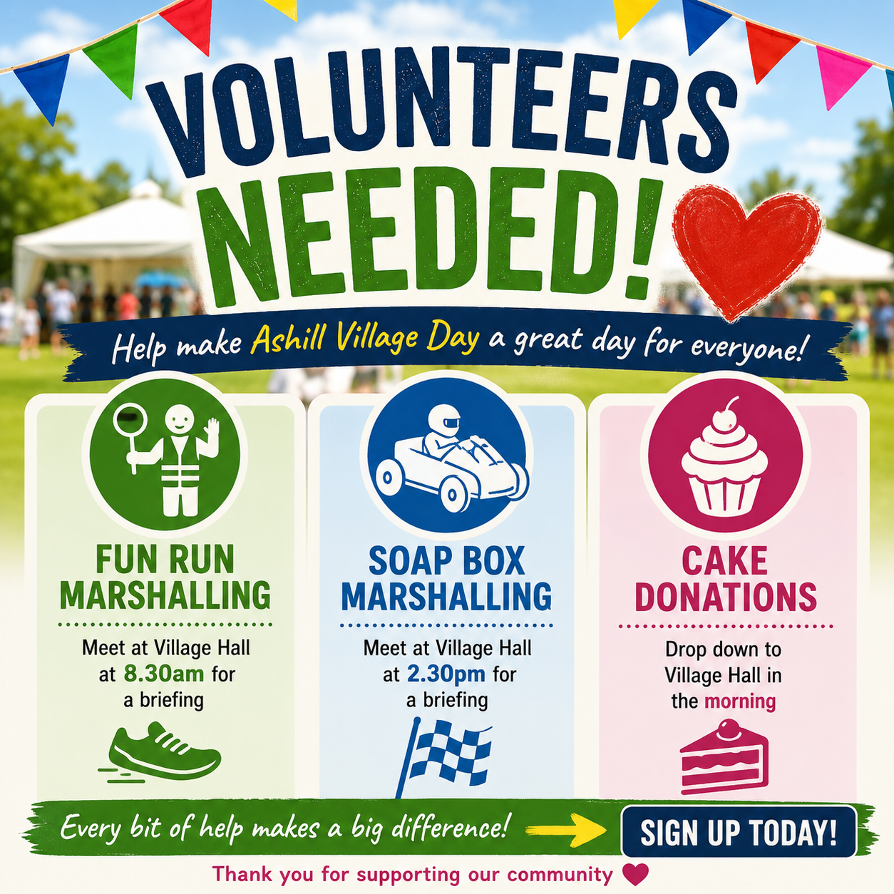 Village Day - Volunteers Needed