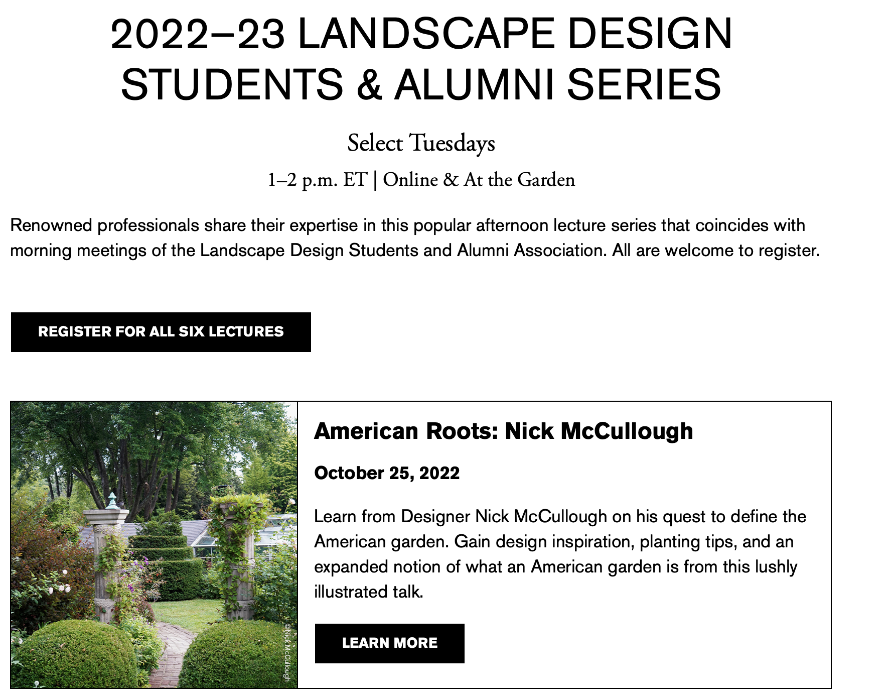 Landscape Design Series