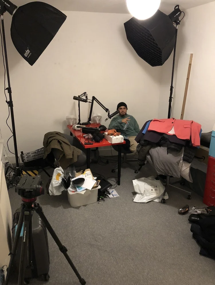 Preparing the spare bedroom for the original Podcast Studio Hire recording studio in October 2019