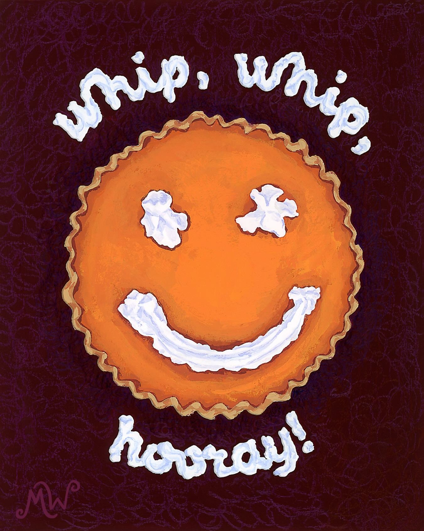 Hooray, it&rsquo;s almost Thanksgiving!

Whipped up some holiday happiness, because more whipped cream is always the answer 🍂🤍🥧

#art&nbsp;#artist&nbsp;#illustration&nbsp;#painting&nbsp;#gouache&nbsp;#gouachepainting #Thanksgiving #HappyThanksgivi