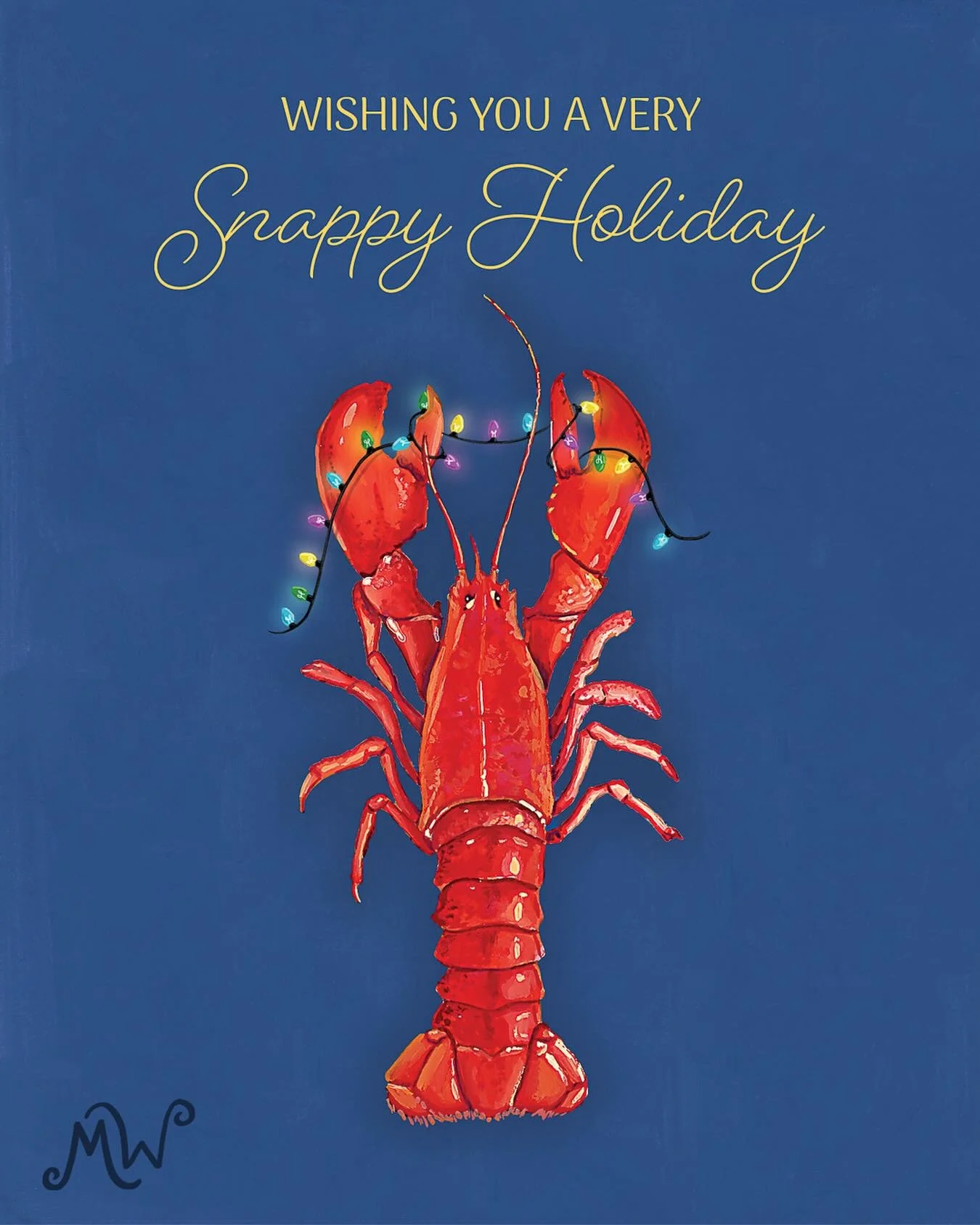 Wishing you a snappy, festive season 🦞✨ 

Throwback to last year&rsquo;s lobster card&mdash;it&rsquo;s still ready to light up the holidays this year!

#art&nbsp;#artist&nbsp;#illustration&nbsp;#traditionalpainting #gouachepainting #handmade #christ