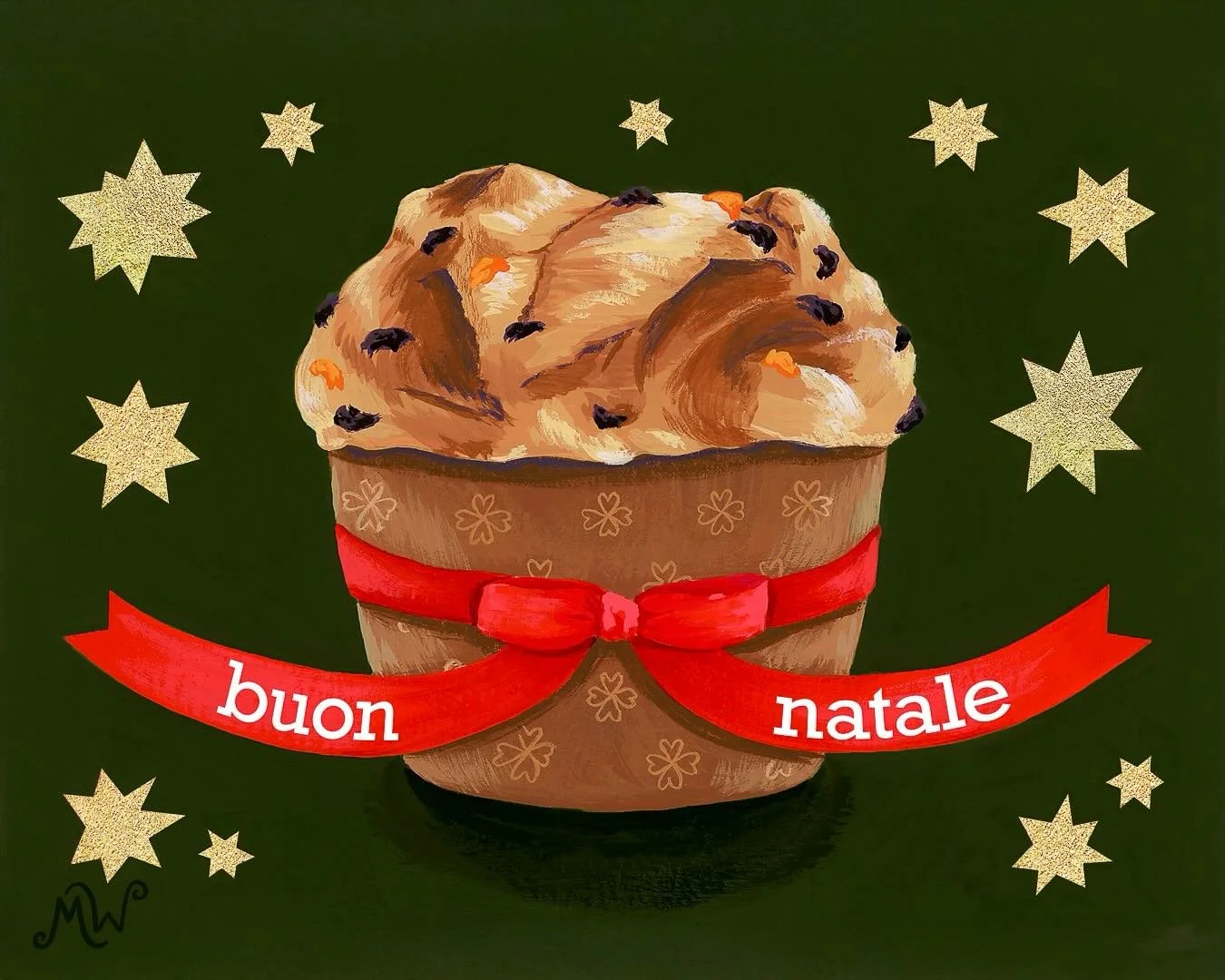 A little panettone sweetness to kick off the holiday cheer! 🎄🍰✨

#art&nbsp;#artist&nbsp;#illustration&nbsp;#traditionalpainting #gouachepainting #handmade #christmas #happyholidays #tistheseason #christmascard #merry #merrychristmas #panettone #buo