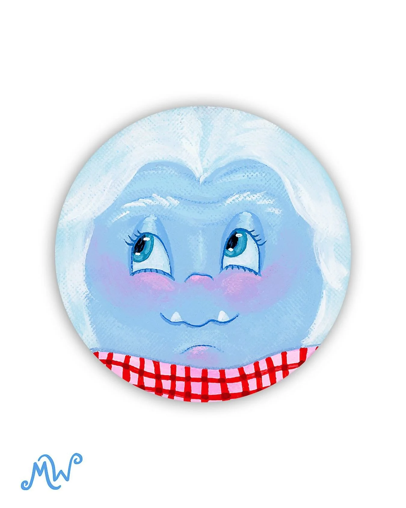 This little yeti is snow cute it&rsquo;s unreal ❄️🧣🩷

DM to adopt this abominably adorable queen before someone else stomps in and claims her!

#art #illustration #painting #wintervibes #shopsmall