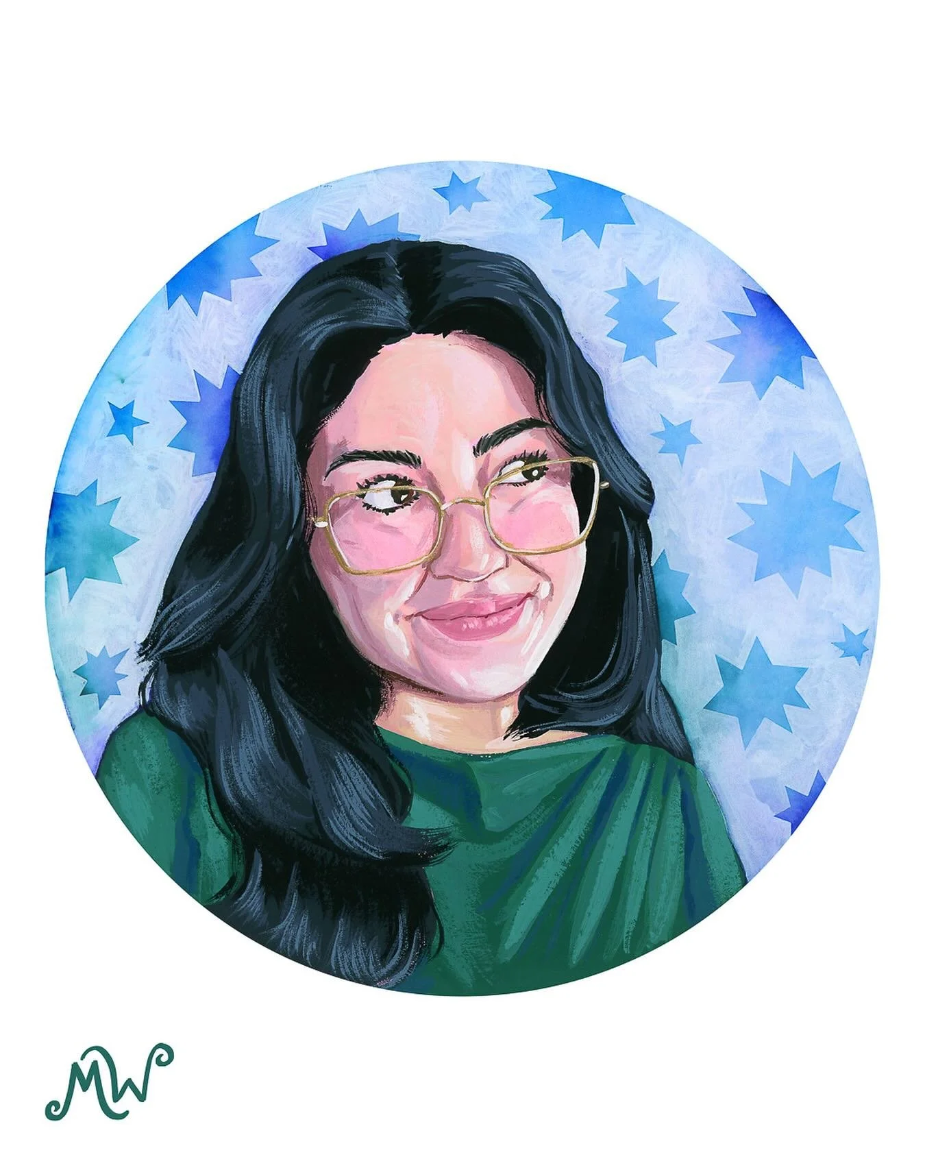 New self-portrait! Same face, new chapter 📖✨ #hello2026 

#artist&nbsp;#painting #selfportrait #newyearnewme