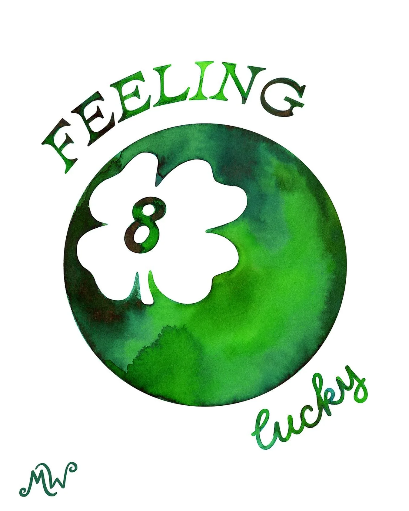 Lucky girl season is officially in session 💚✨

#watercolor #green #luck #painting #feelinglucky