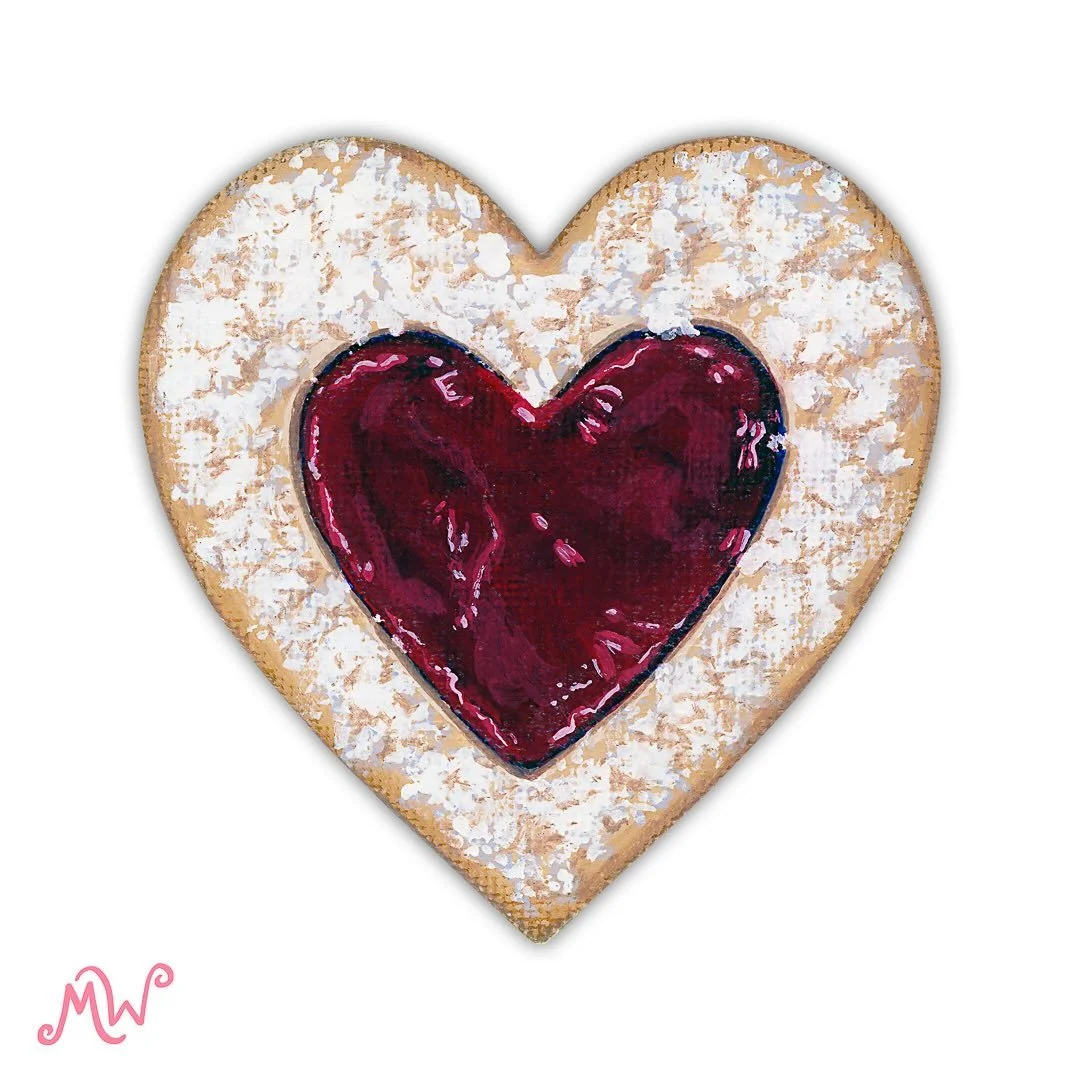 Two of hearts, one sweet start 💕

This hand-painted jam cookie is giving retro romance and I&rsquo;m obsessed!! One of a kind, snag it before someone else steals your heart 💌

#HandmadeMagnets #OneOfAKind #twoofhearts #heartcookie #painting