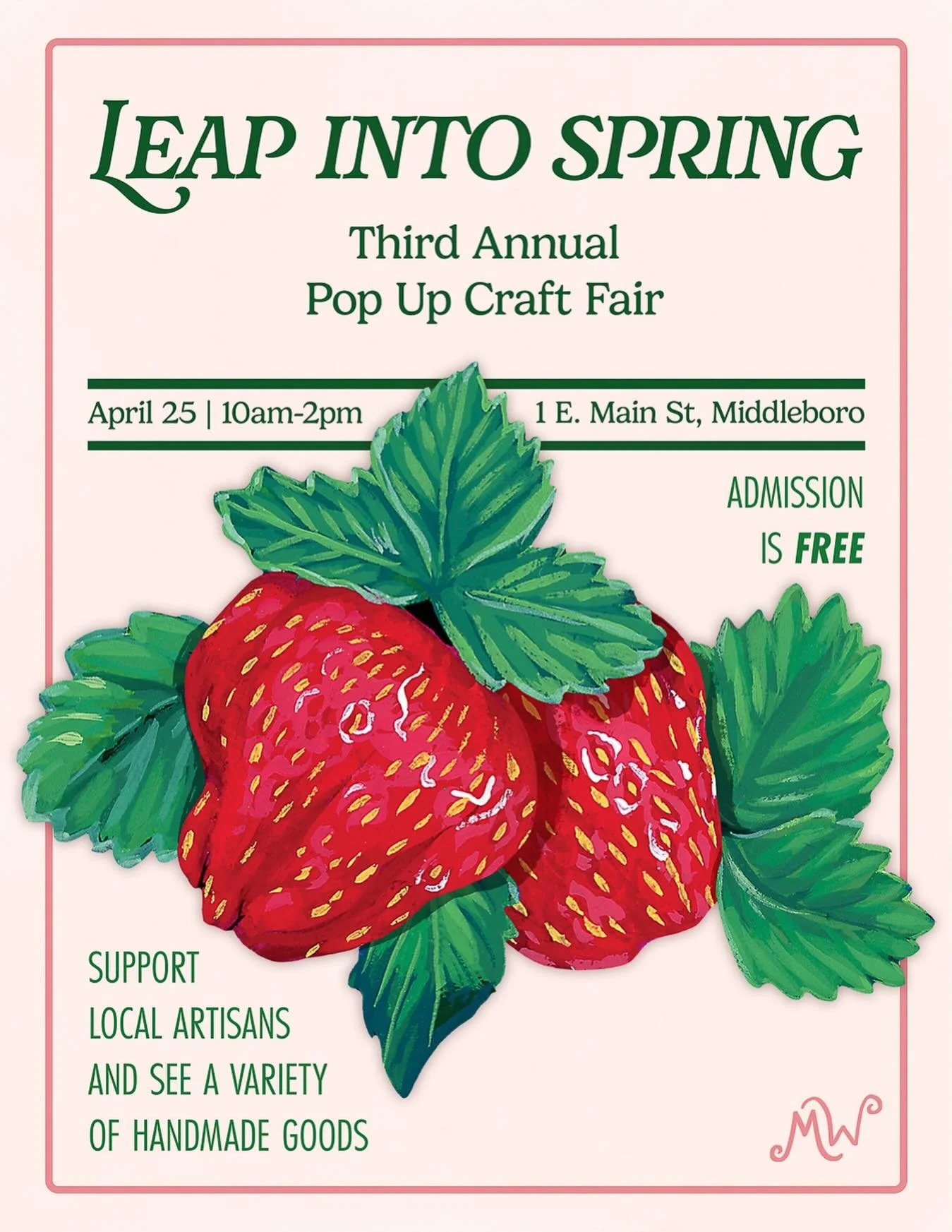 Next Saturday 🐝🌸🌼 Stop by to see some great vendors!

I&rsquo;ll have lots of art and some cute spring themed friendship bracelets for sale!

#artforsale #shopsmall #craftfair #springsale #artsale