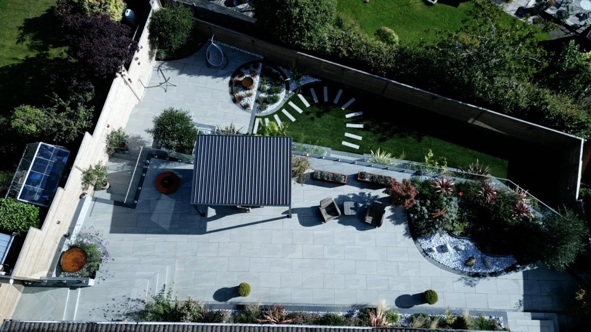 Bespoke garden landscaping creating a stylish and practical outdoor space