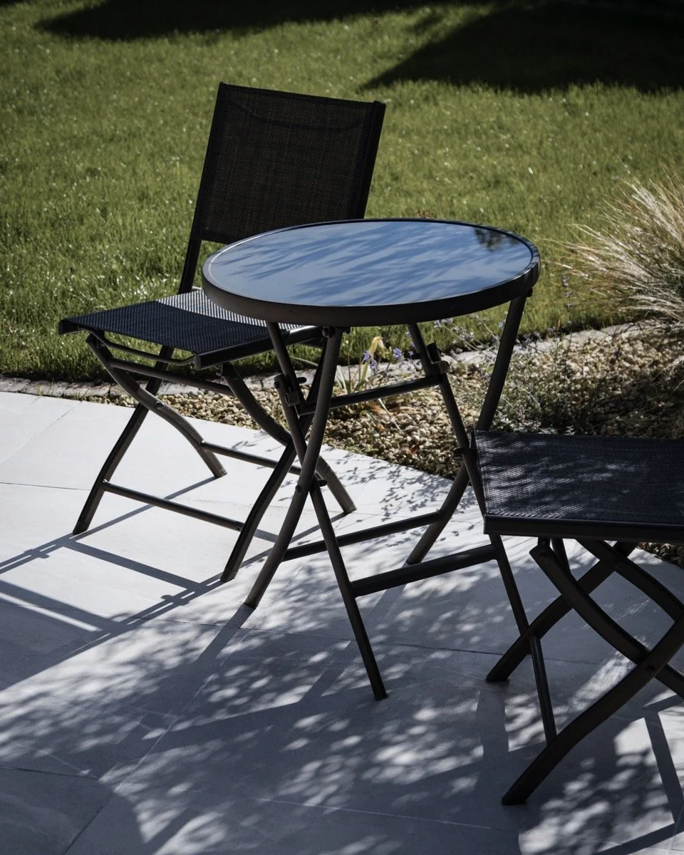 High-quality patio installation creating an elegant outdoor seating and entertaining area.
