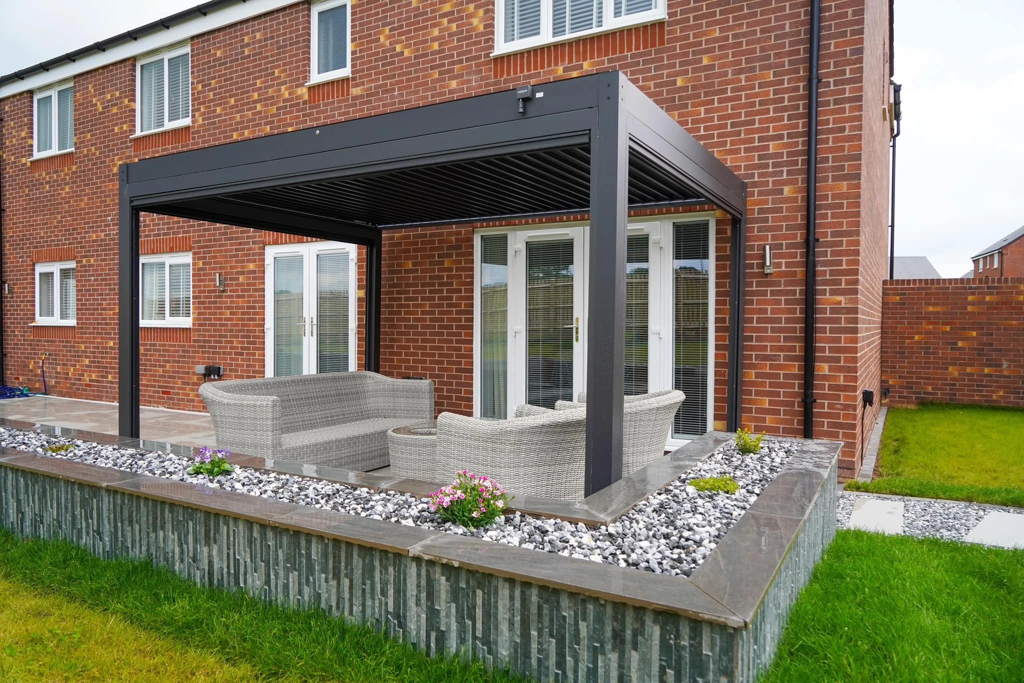 Custom patio design and installation in Stafford by TC Fencing and Landscaping