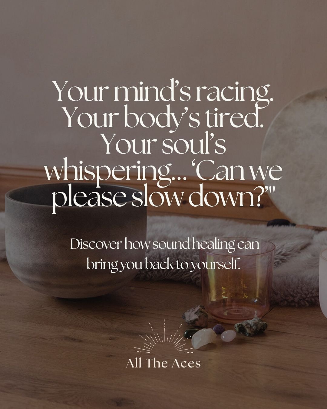 Feeling mentally overloaded? Always busy?
If your mind&rsquo;s racing and your soul&rsquo;s craving stillness, sound healing could be exactly what you need.

Swipe through to discover how these gentle, powerful sessions help calm the noise, realign y