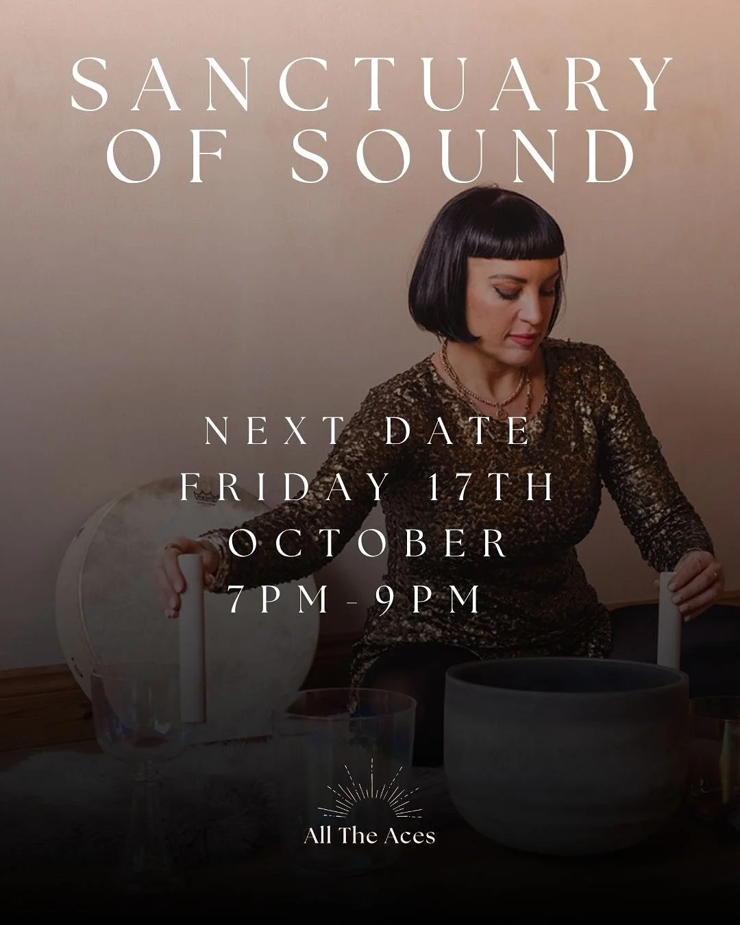 ✨ SANCTUARY OF SOUND ✨
The final soundbath ceremony of the year.
A deeply immersive 2-hour experience to help you release, reset, and return home to yourself.
Think crystal bowls, healing drum, ceremonial cacao, a gentle cord-cutting ritual, and gui