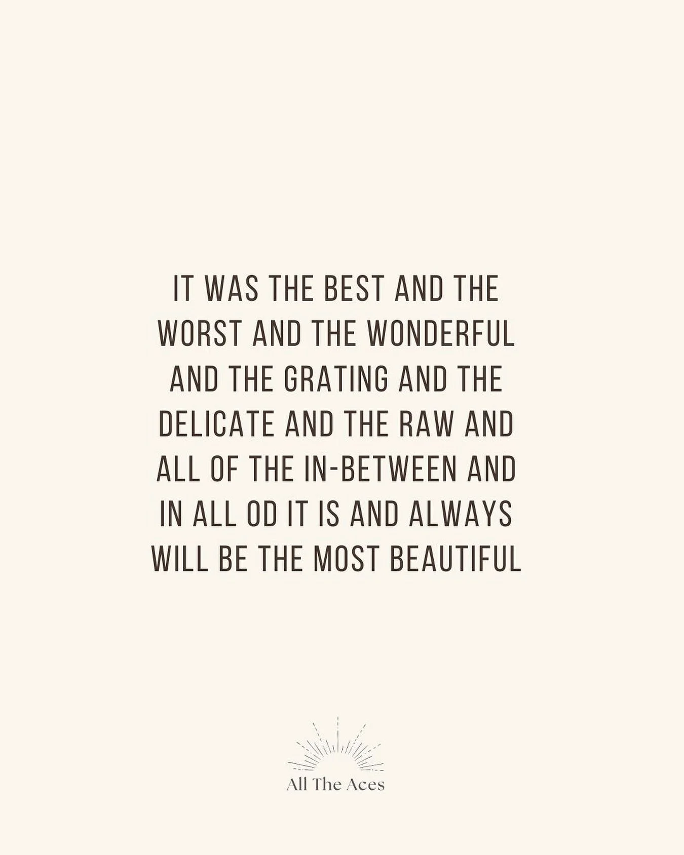 Without contrast, there&rsquo;s no edge to grow from.
Without pain, there&rsquo;s no movement.
Without letting your heart break open, there&rsquo;s no room to truly feel the depth of love and gratitude.

Sometimes it takes walking through the hardest