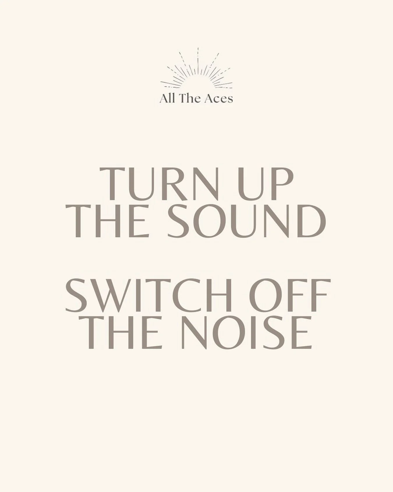 Turn up the sound. Switch off the noise.

That&rsquo;s the invitation. ✨

In a world that&rsquo;s constantly buzzing, our minds rarely get a moment to rest and at this time of year, the noise is amplified. But sound &mdash; real, intentional, vibrati