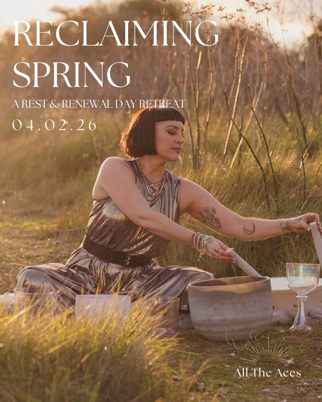 Reclaiming Spring 🌱

A gentle invitation to soften, to rest, to remember yourself again.

✨Wednesday 7th February 
✨10am - 3pm
✨ @deightonlodge 
Tickets available on the website 
www.alltheaces.co.uk

This day retreat has been created as a pause bet