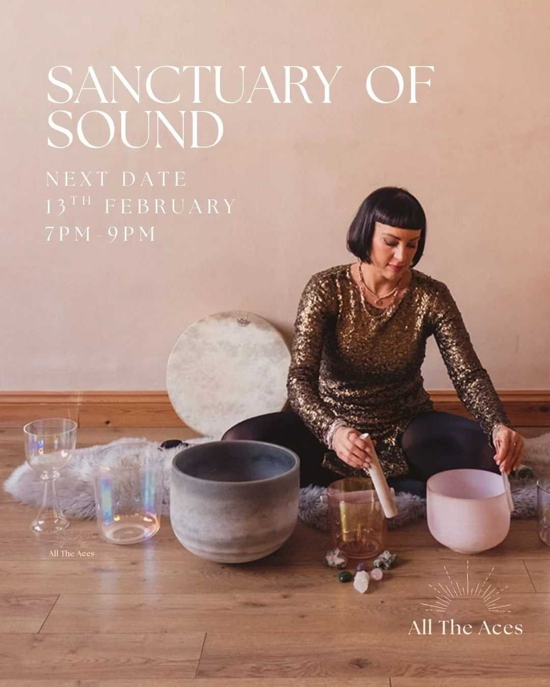 Sanctuary of Sound ✨
An evening to exhale, soften, and be held by sound.

If life has felt loud or heavy lately, this is your invitation to pause and come back to yourself, without fixing, forcing, or figuring anything out.

✨ What&rsquo;s included:
