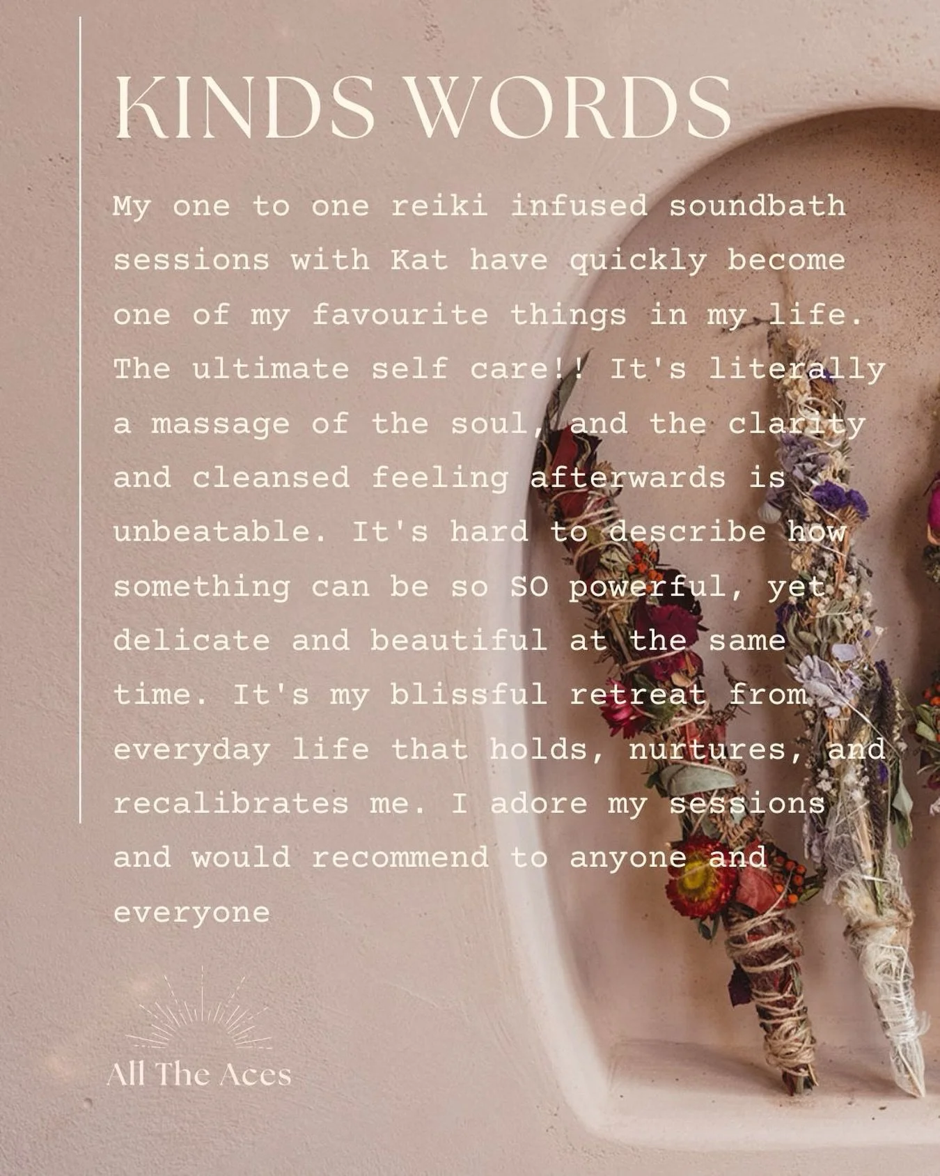 Such gratitude for these words and that this is my work 🙌🏻🙌🏻

1:1 sessions are just magic ✨ 

Drop me a message to book a session or head to the website to learn more about my sessions www.alltheaces.co.uk

#soundbathhealing #alltheaces #soundbat