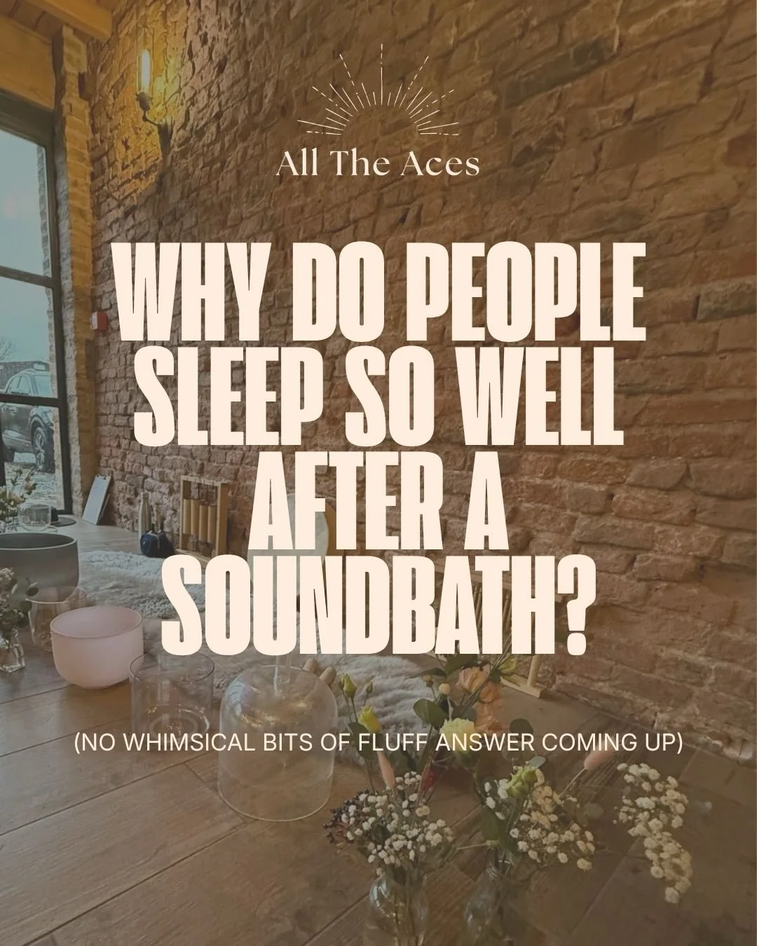 You&rsquo;re not bad at sleeping&hellip;

You&rsquo;re just wired and tired. 

Sound frequencies&hellip; this is how your system
actually starts to switch off. 

🪩Less noise
🪩Gradual settling
🪩Deeper rest

Message me &ldquo;sleep&rdquo; if you wan
