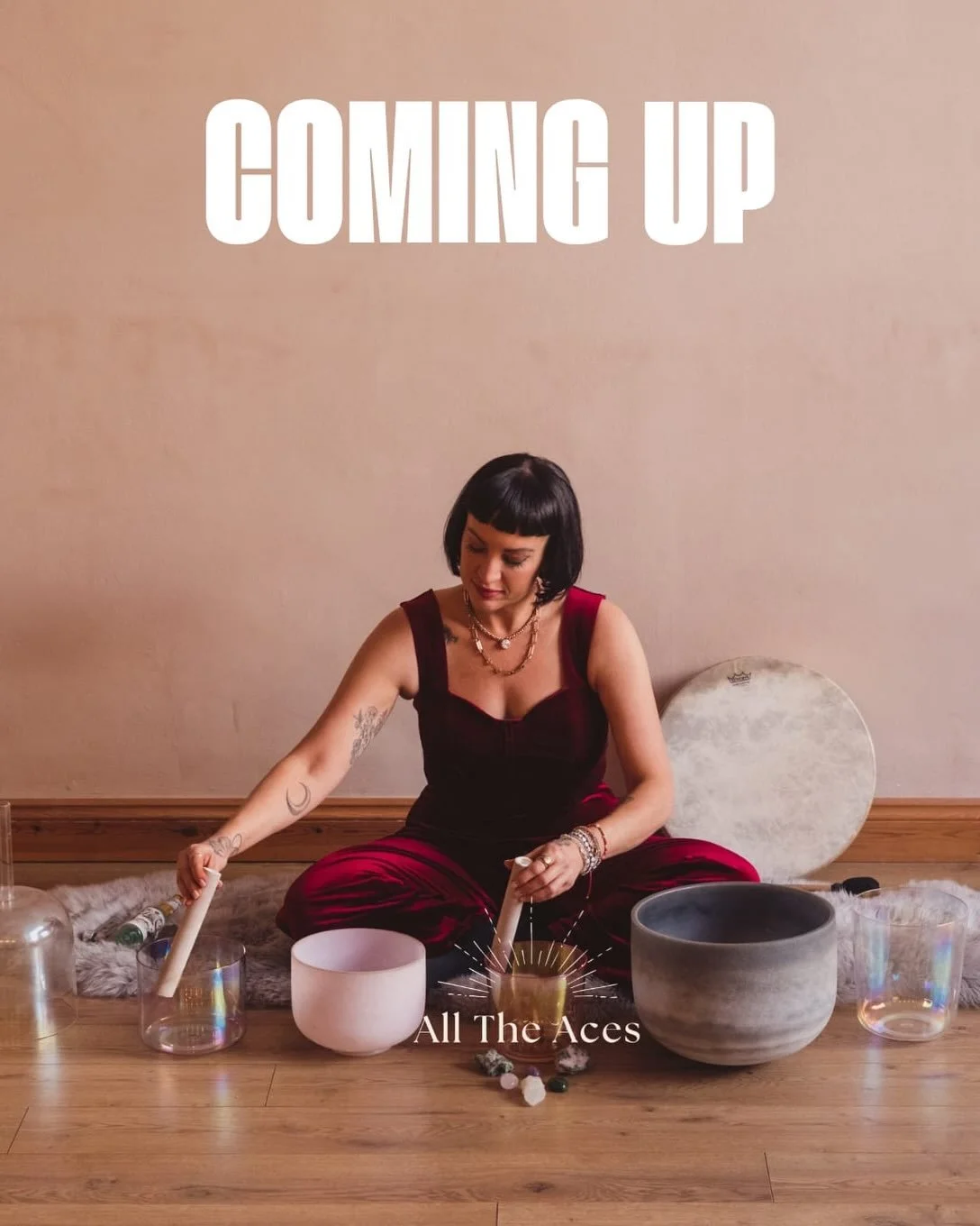 COMING UP ✨

Autumn into winter - group events with All The Aces

Soundbaths * Reiki * Retreats 

York - Pocklington - South Cave 

October November December all here with a few extra gorgeous offerings tbc (&hellip; End of Year Closing Ceremony&hell