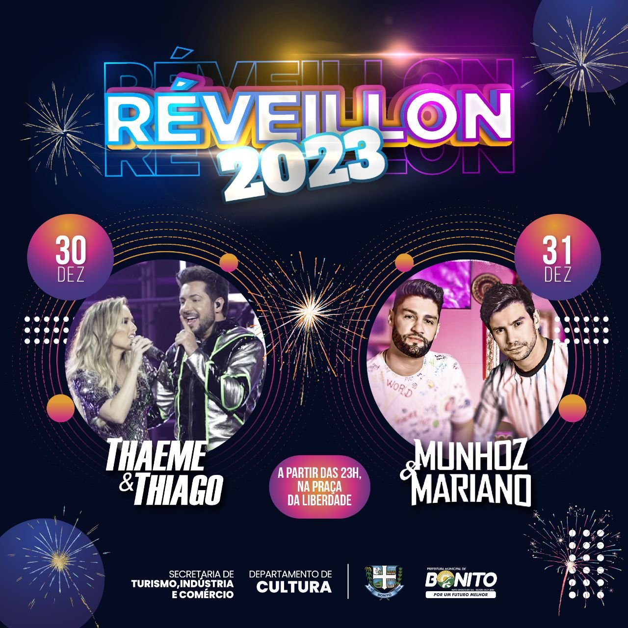 Munhoz & Mariano e Thaeme & Thiago animam final de ano em Bonito
