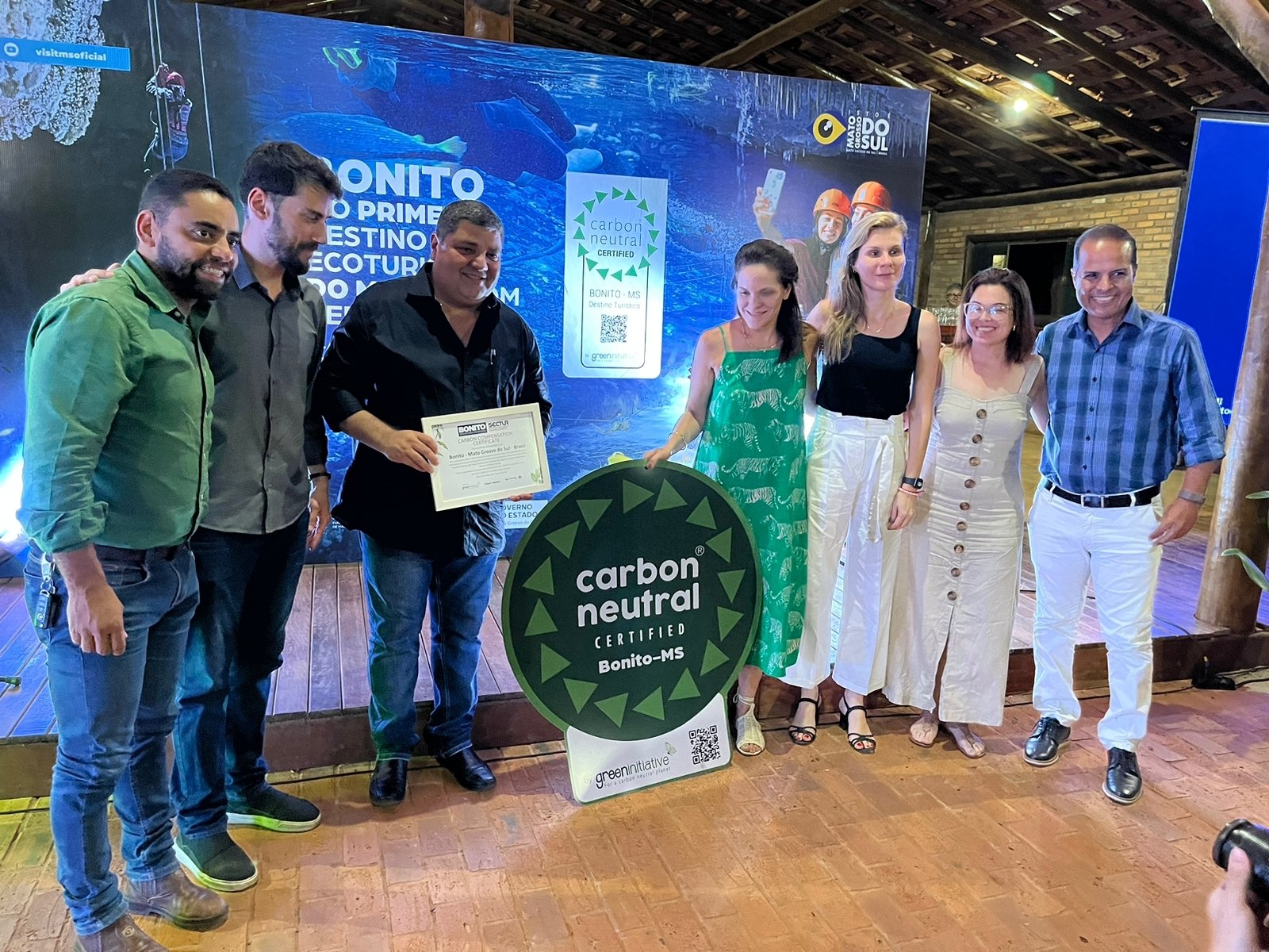 Bonito entra para a história como primeiro destino de ecoturismo do mundo com certificação em Carbono Neutro