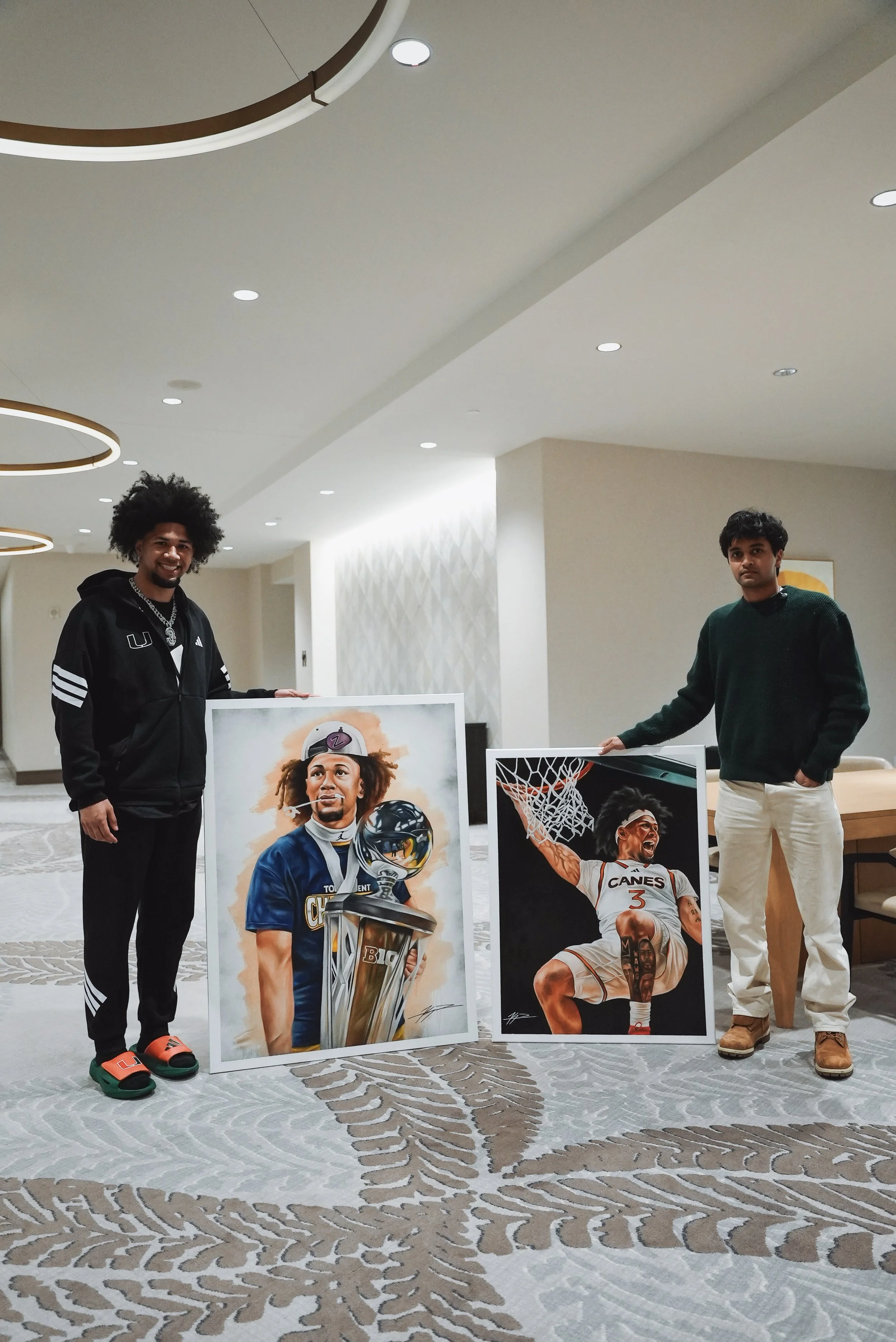 Patel, Kyan . Tre Donaldson, 2026 
Oil on Canvas 30in. x 36in.