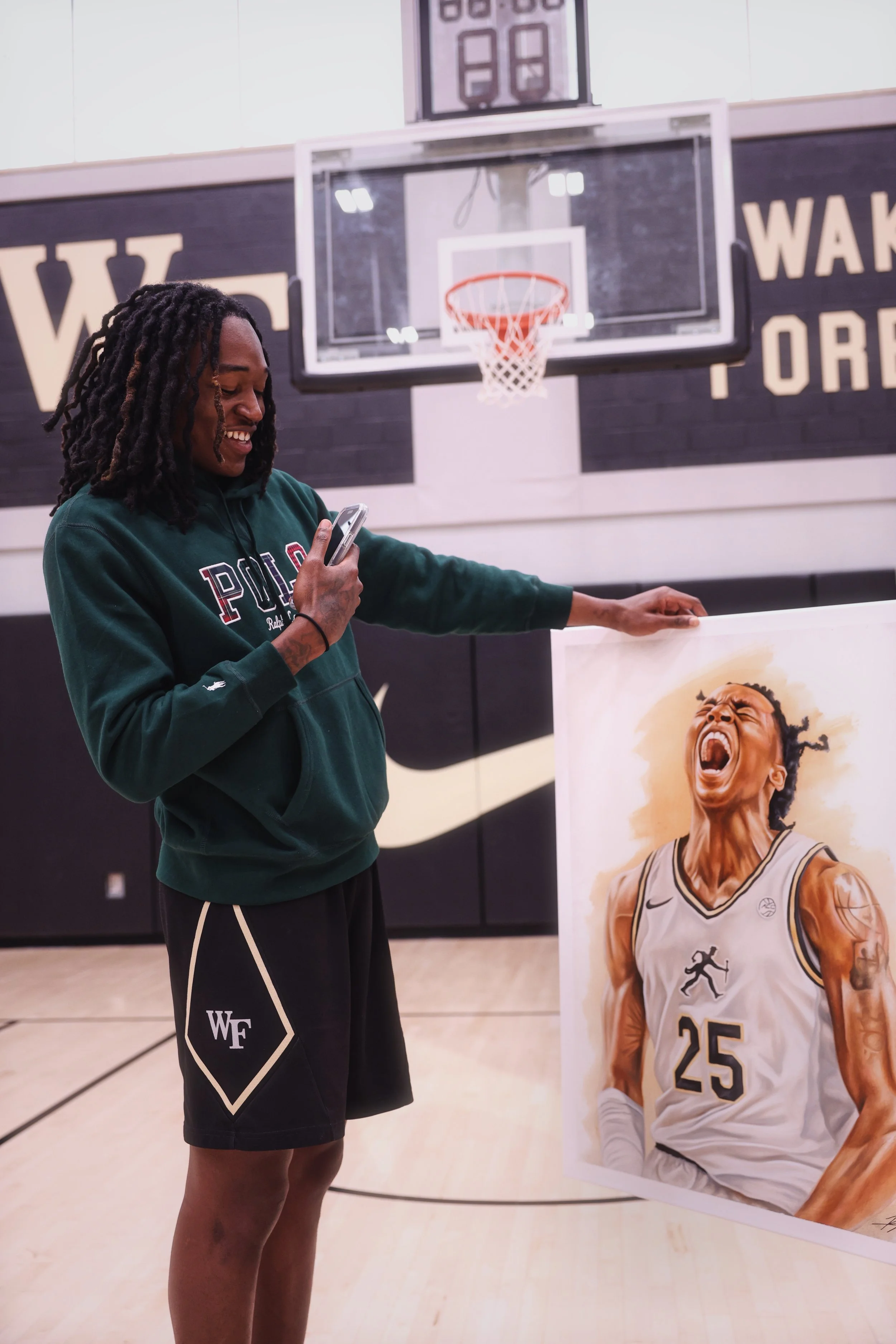 Patel, Kyan . Tre Spillers, 2025 
Oil on Canvas 30in. x 36in.