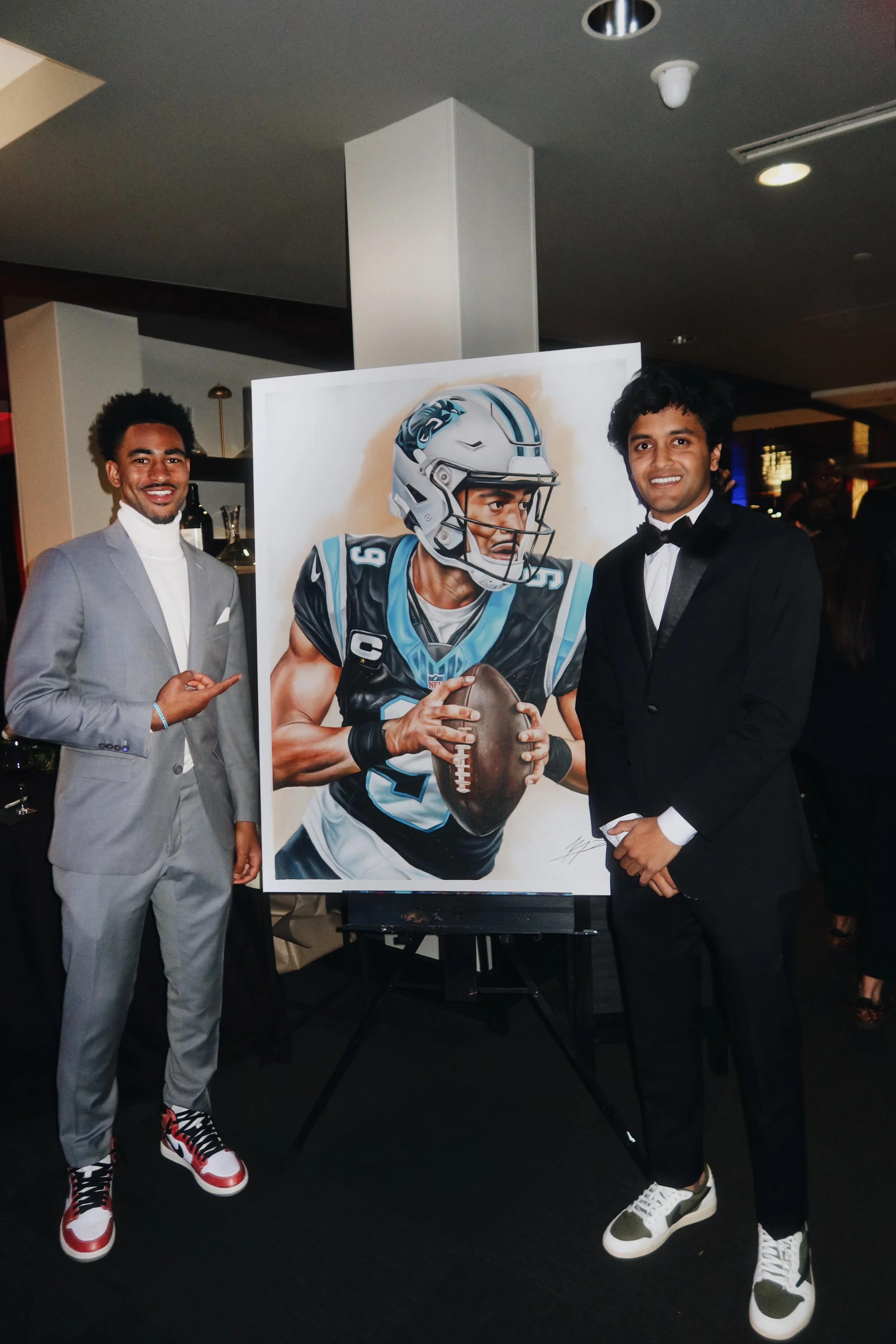 Patel, Kyan . Bryce Young, 2025
Oil on Canvas 48in. x 36in.