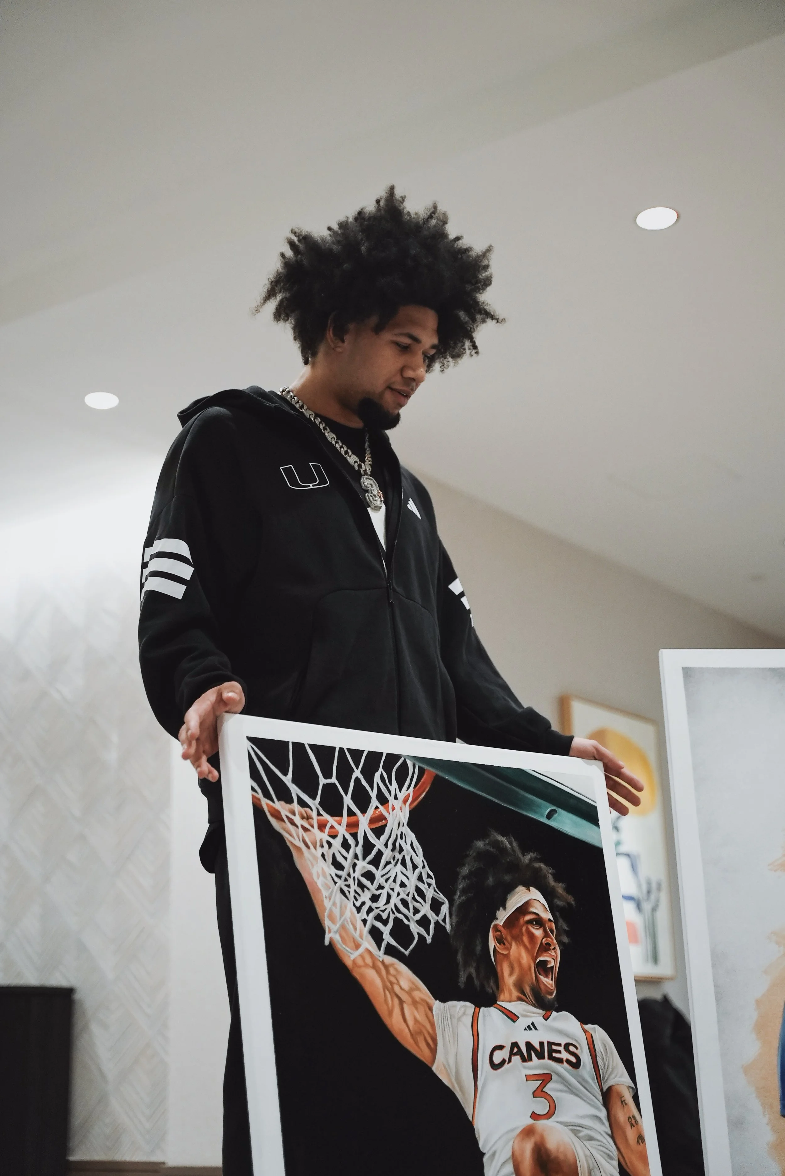 Patel, Kyan . Tre Donaldson, 2026 
Oil on Canvas 30in. x 36in.