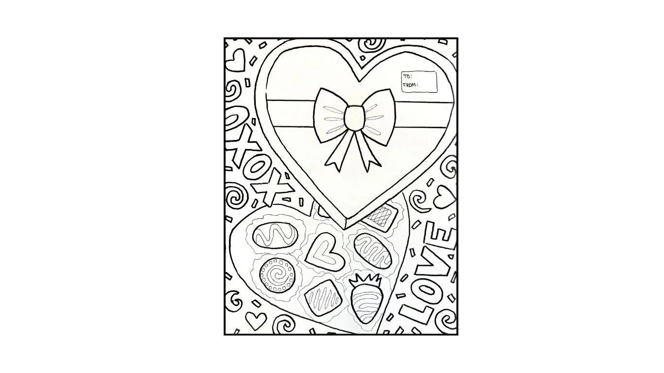 Box of Chocolates: Pre-Drawn Canvas