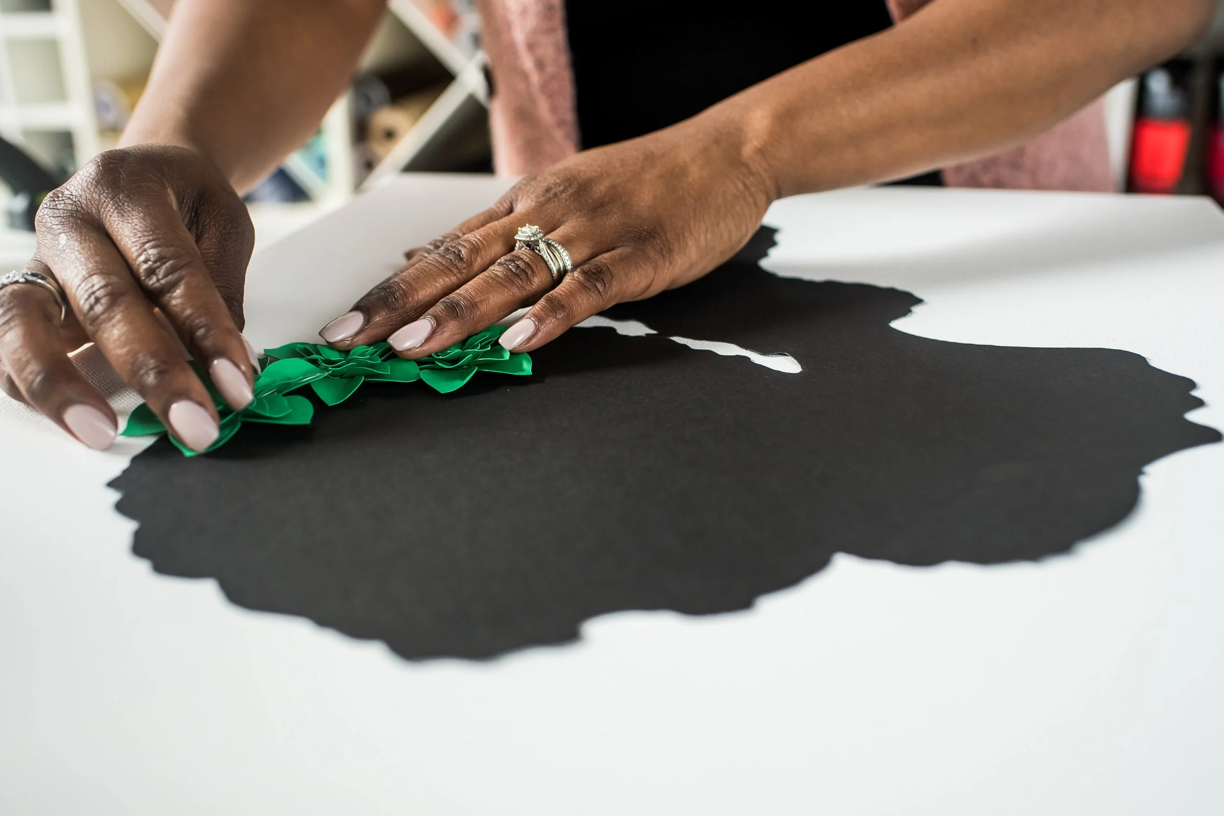 Hands-on paper sculpture art class in Philadelphia