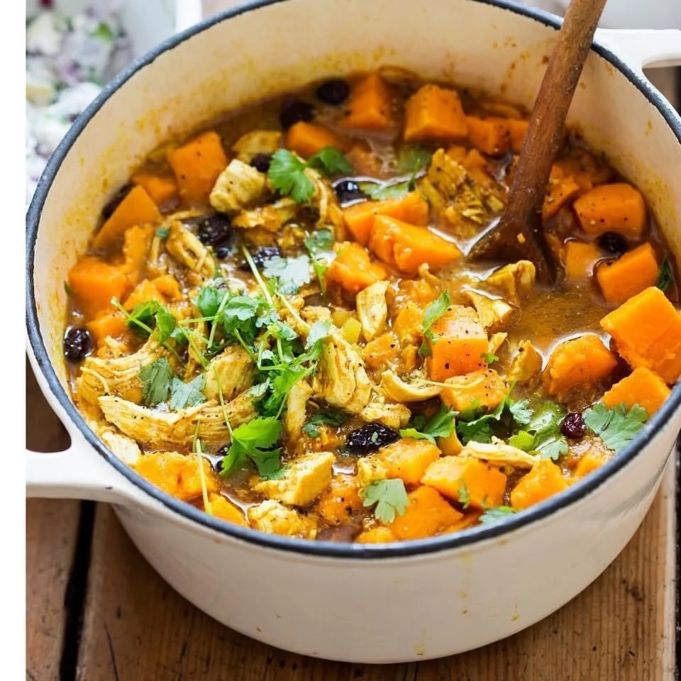 Roasted Chicken and Butternut Squash Soup