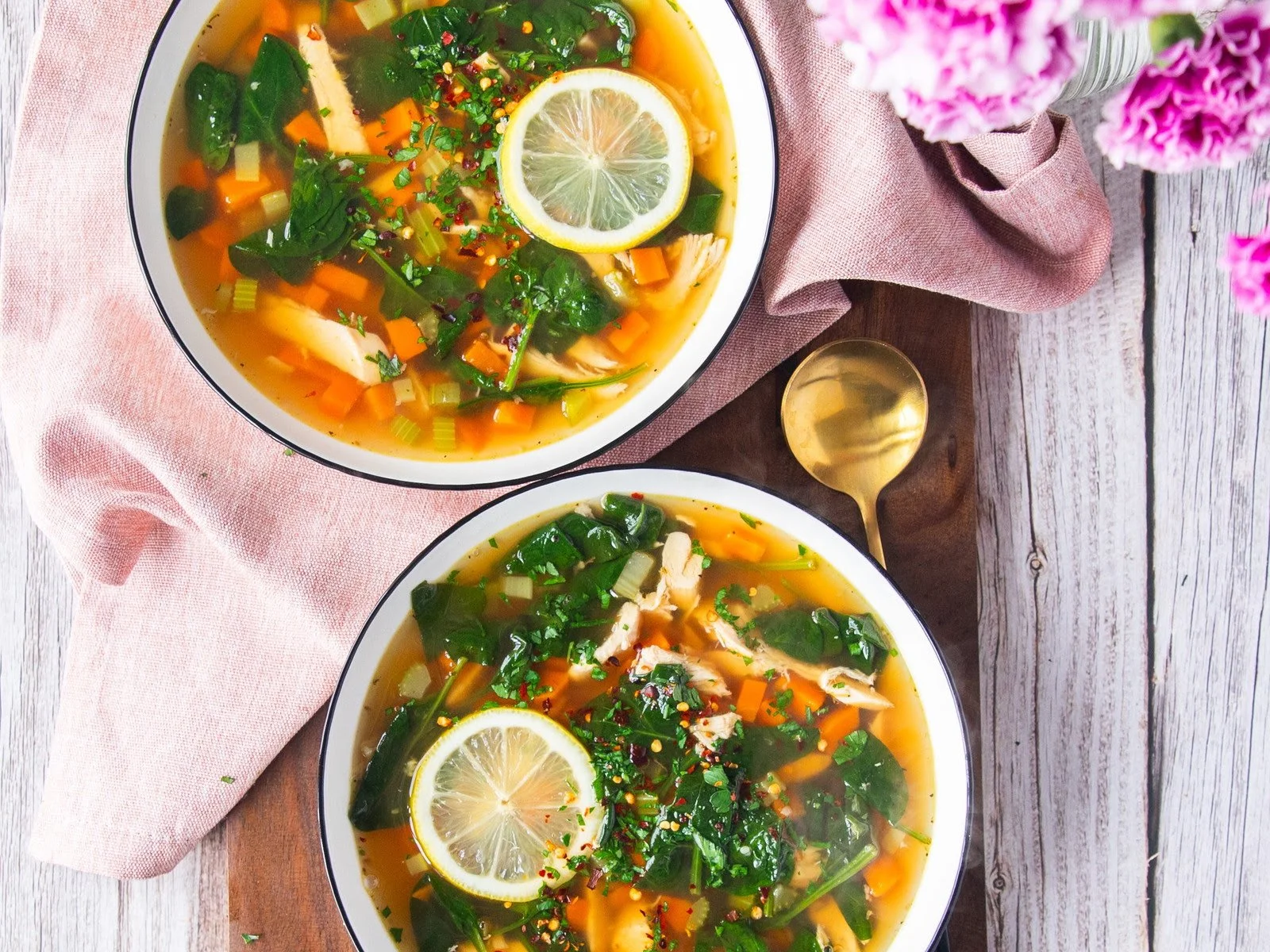 Spring Glow Veggie Soup (with Hale Bone Broth)