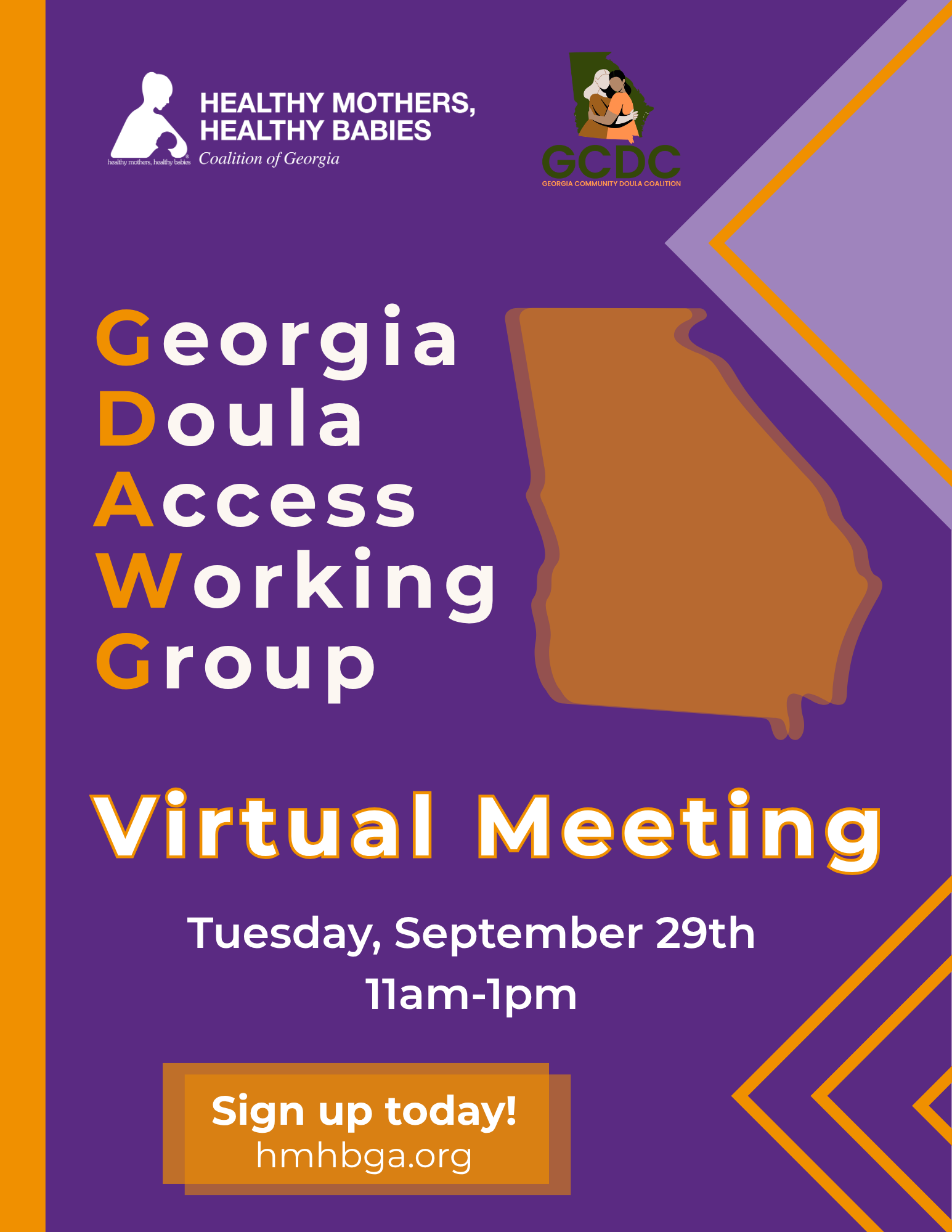 Georgia Doula Access Working Group (GDAWG) Virtual September Meeting