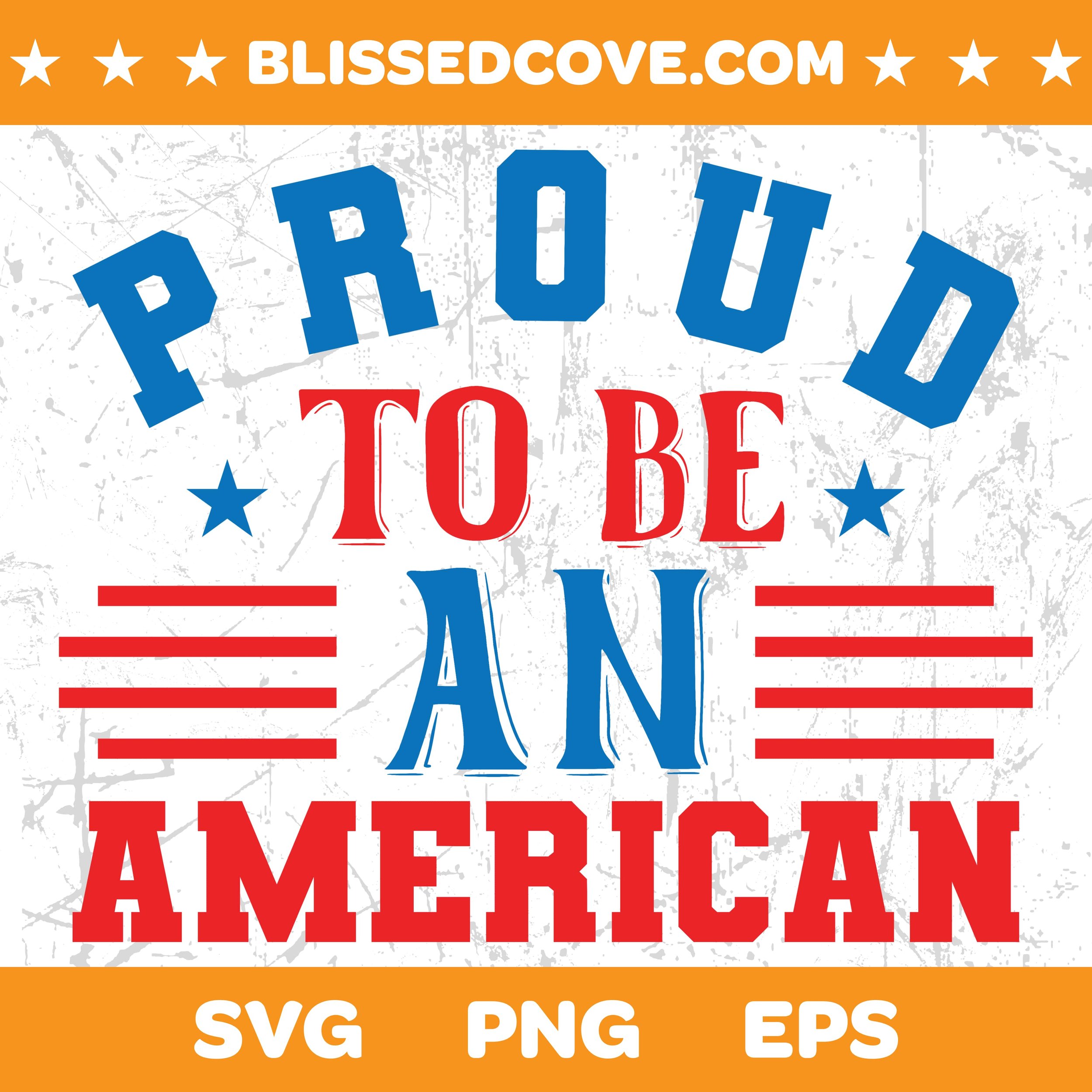 roud American 4th July SVG | USA Flag Design | Independence Day Digital Download