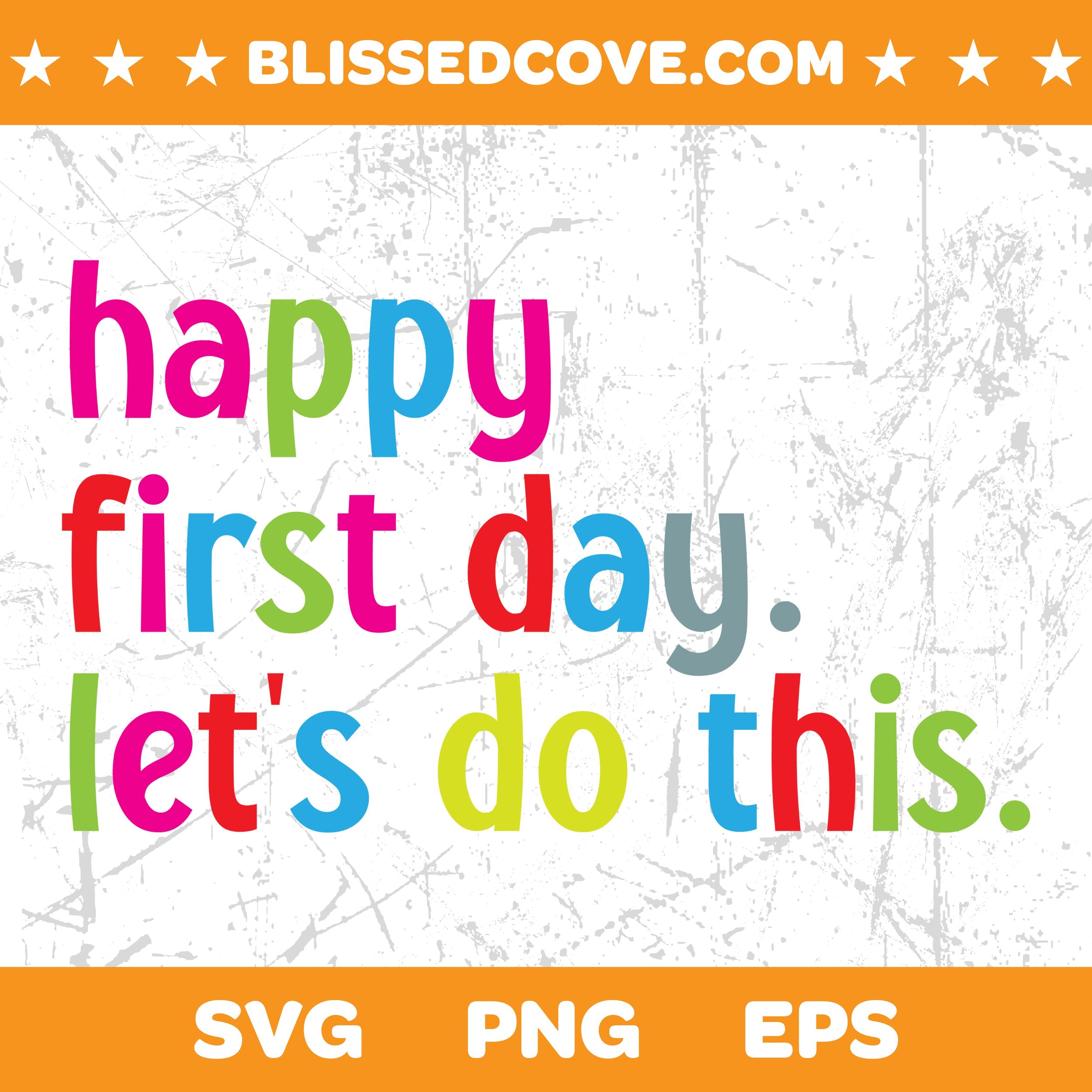 Happy First Day of School SVG PNG | Teacher Appreciation Design | Digital Download