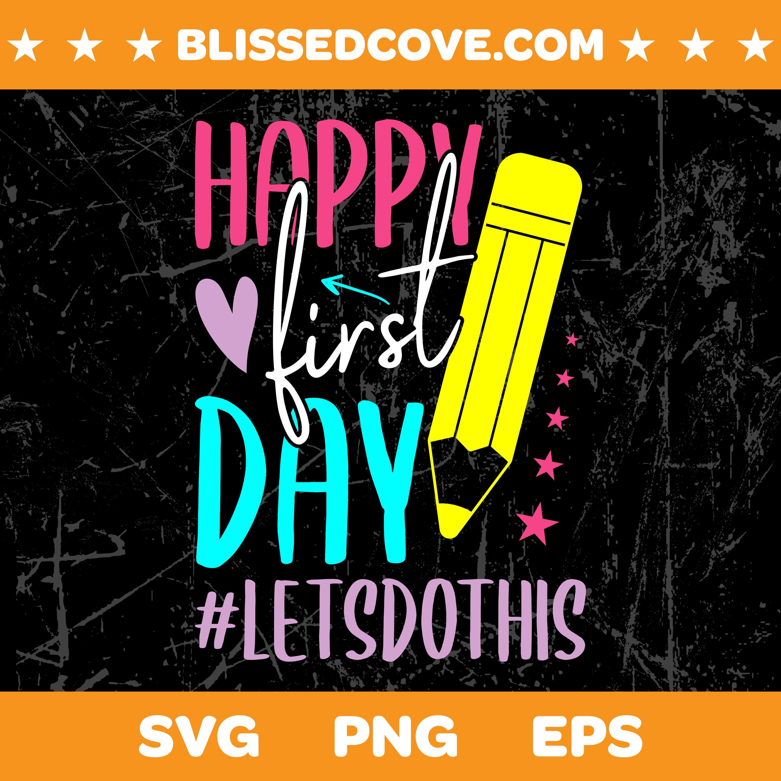 Happy First Day of School Design | Teacher Appreciation Gift | Digital Download
