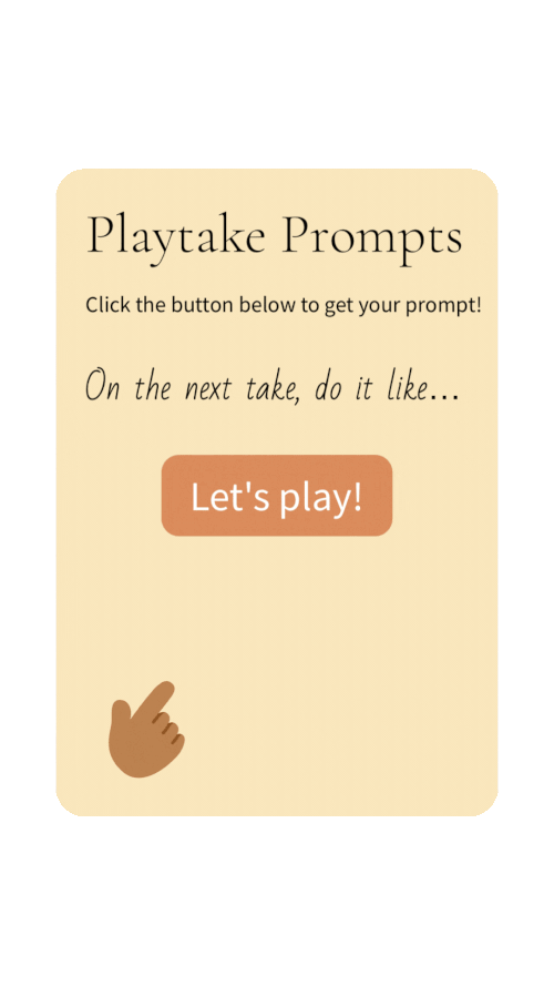 Playtakes — Act And Creatives