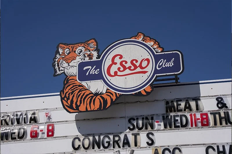 Esso Club Clemson SC Sign