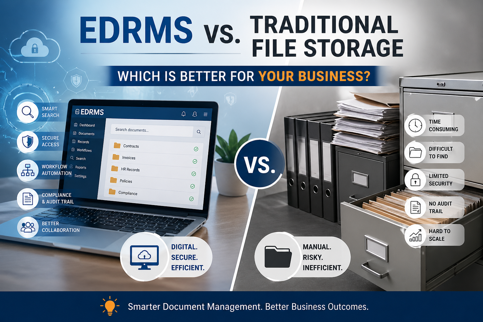 EDRMS vs. Traditional File Storage: Which Is Better for Your Business?