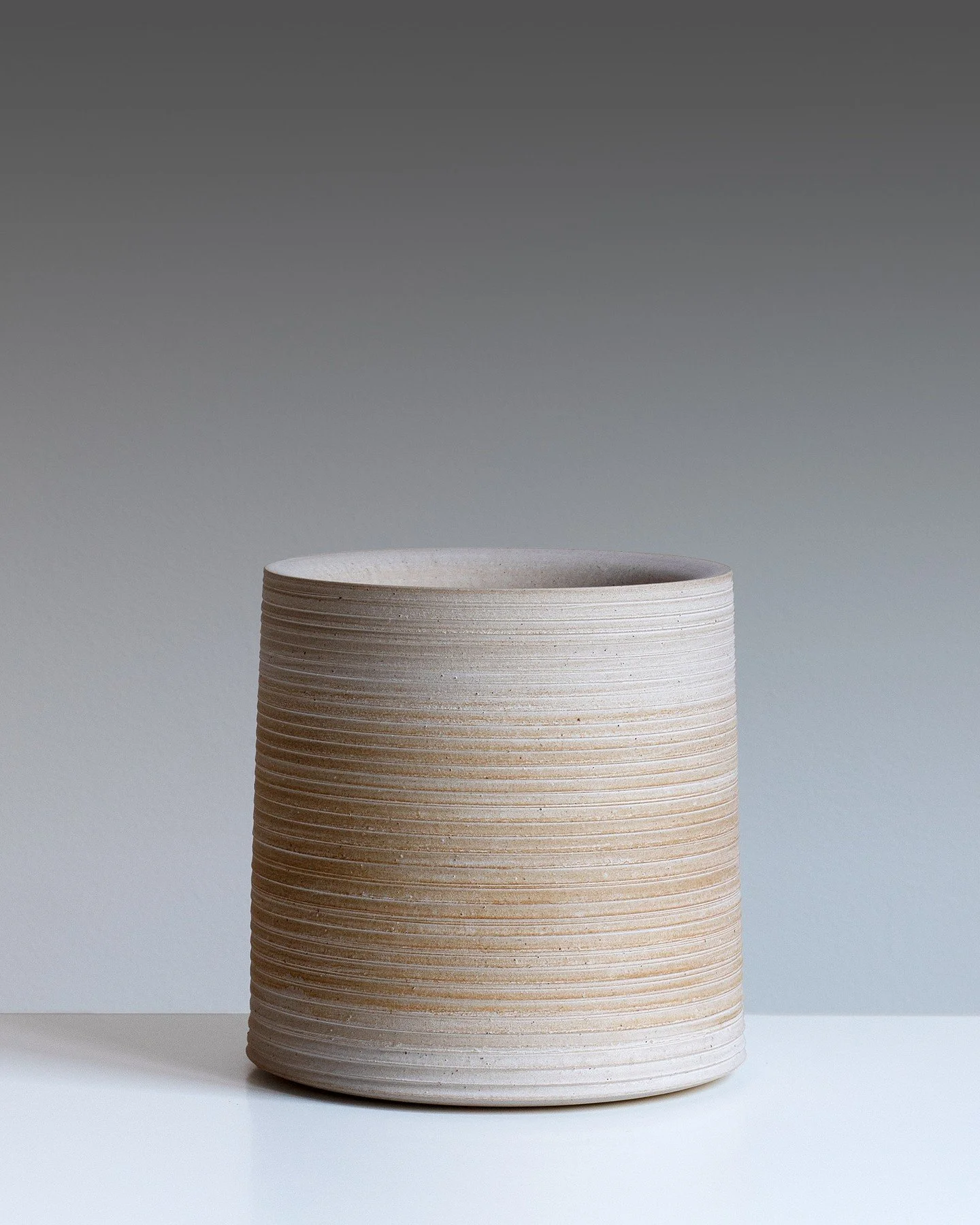 Travertine Column Vessel⁠
⁠
The year has started in steady fashion. With my tax return finally out of the way I have been easing myself back into studio activity. Last week I limbered up with some throwing of small cylinder forms. A repetitive and me