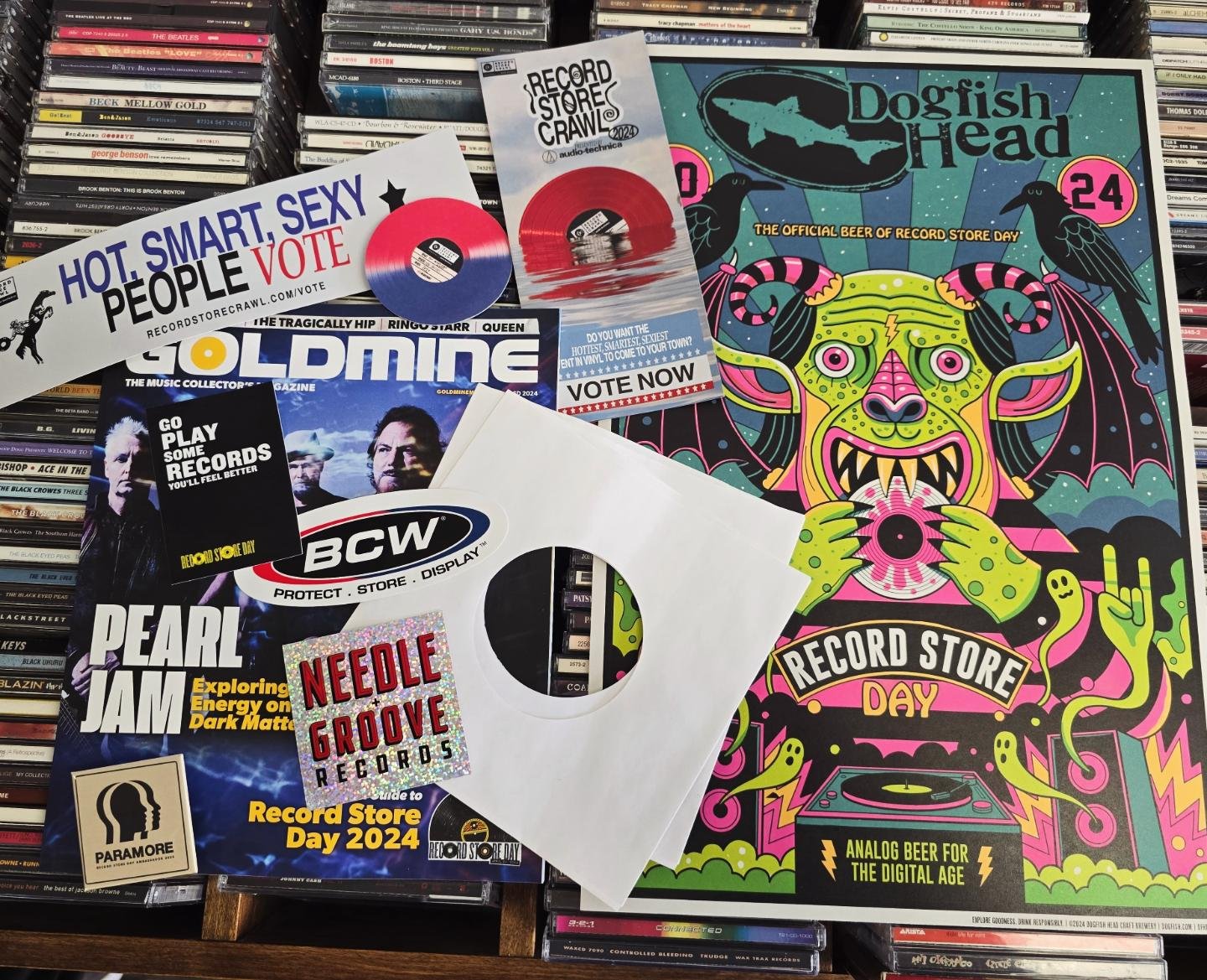 We're only 11 days away and we're packing up our RSD GIVEAWAYS! We can't wait to see you April 20th. Make sure you check back to see the RSD exclusives we'll be carrying! Shipments are starting to come in and the excitement is mounting....

#recordst