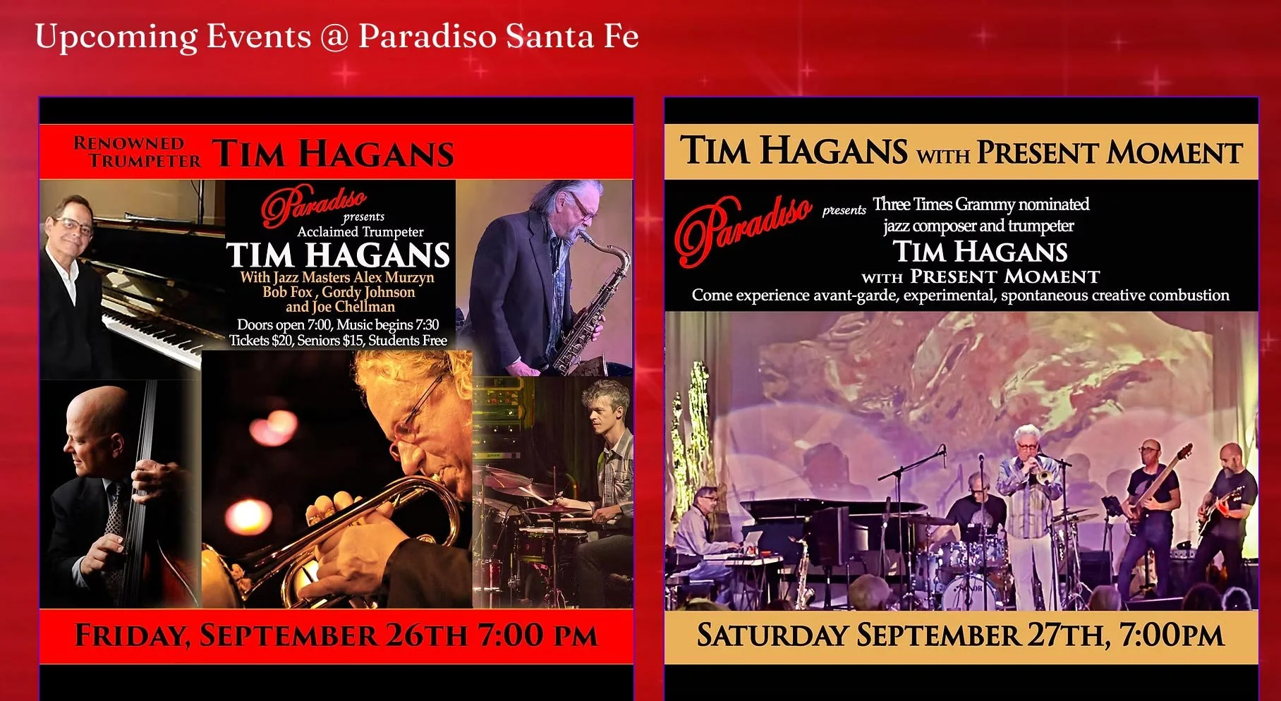 Tim Hagans Takes Over Paradiso
