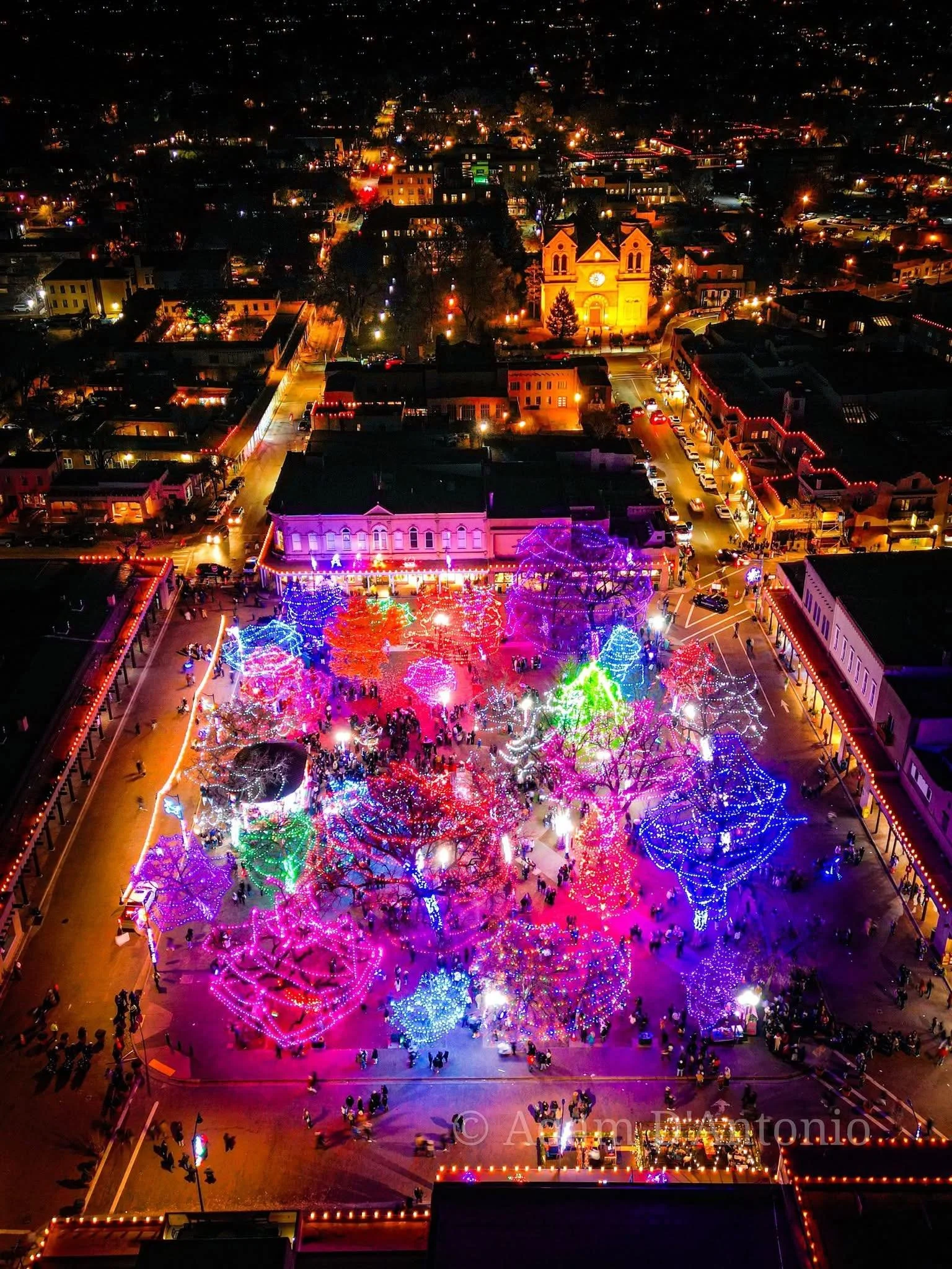 Christmas Eve on the Historic Santa Fe Plaza