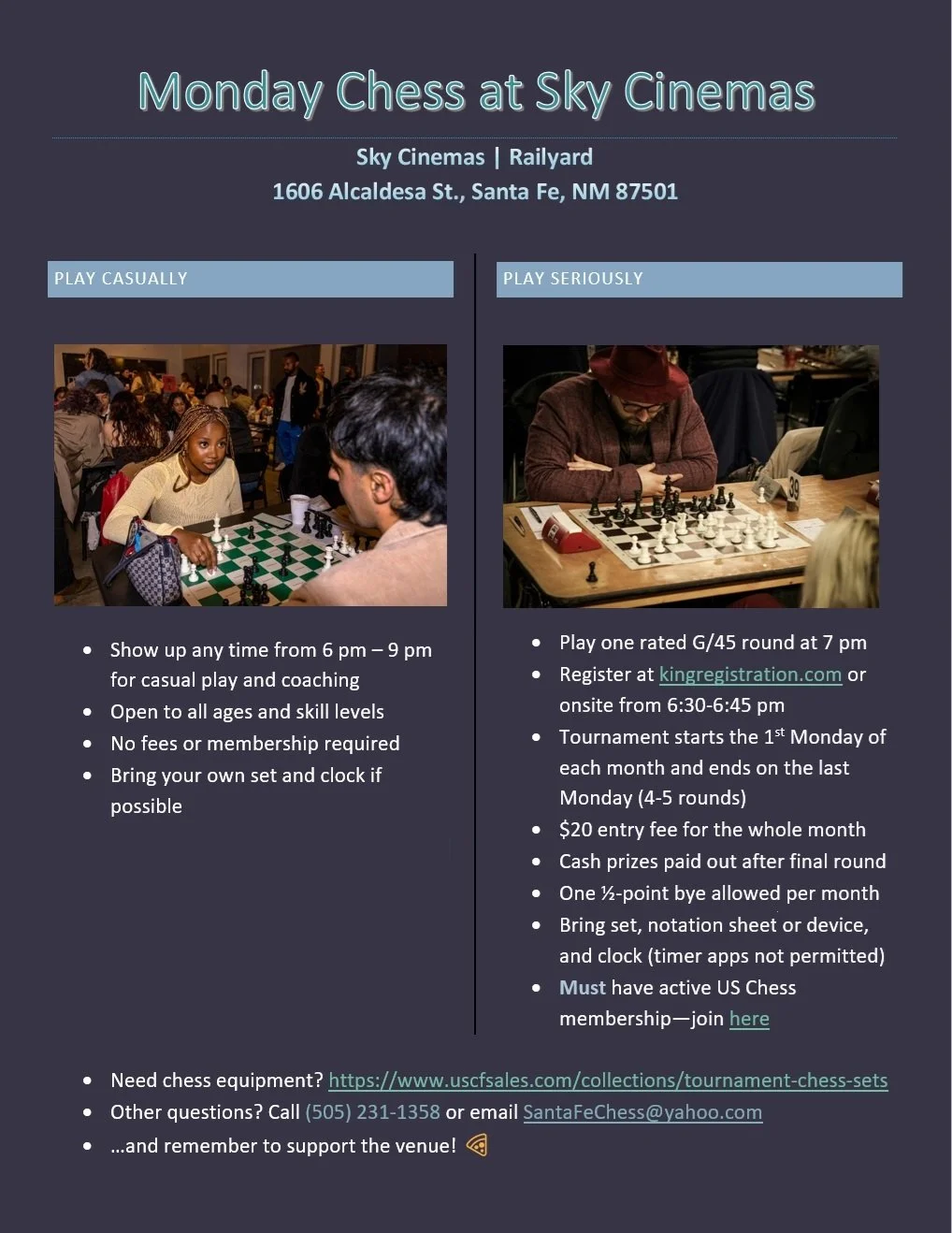 Monday Chess at Sky Cinemas 