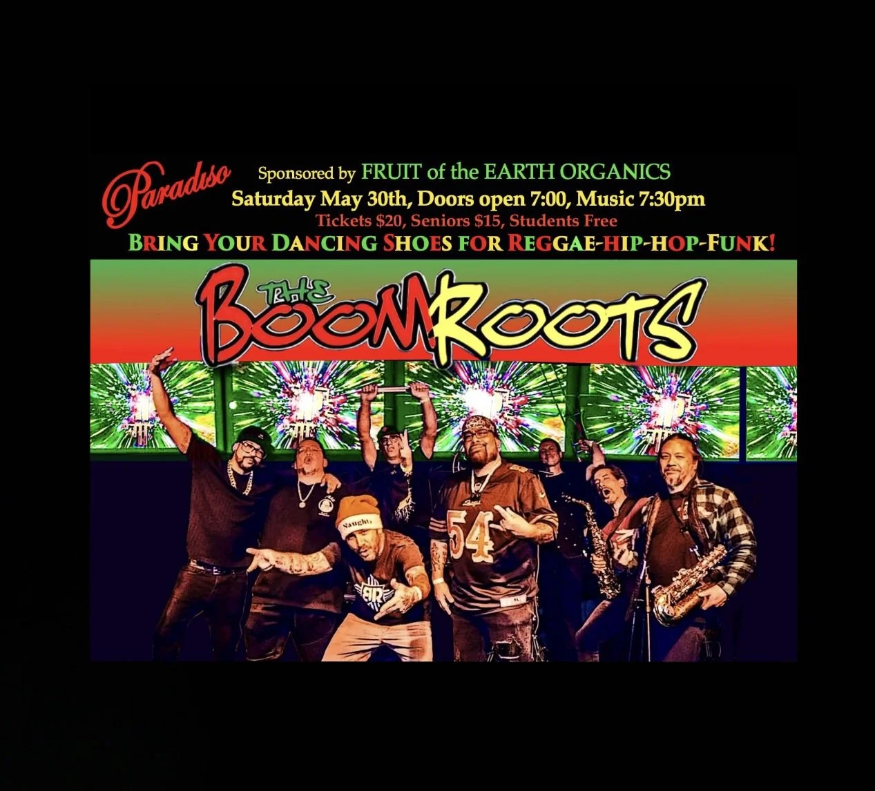 BoomRoots Rocks Paradiso