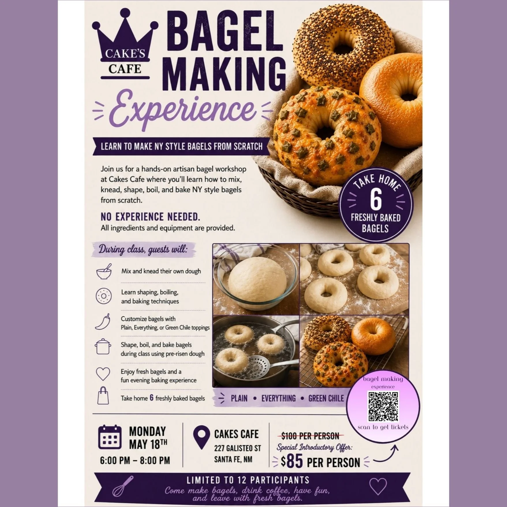 Bagel Making at Cake's 
